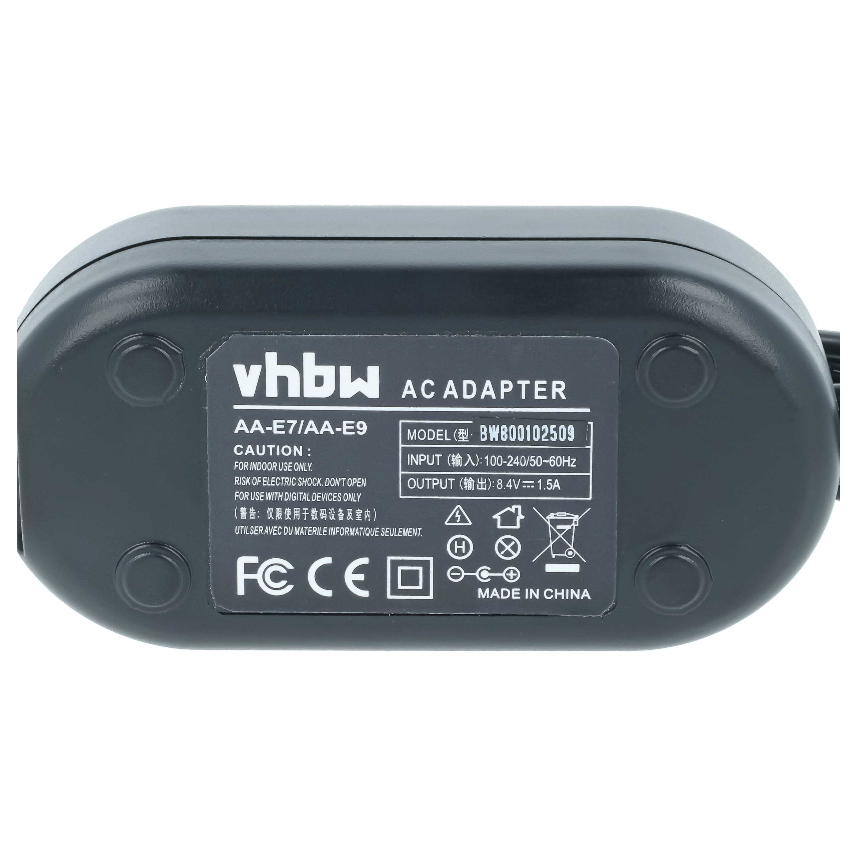 Bloc secteur remplace Samsung AA-E9A, AA-E9 pour caméra Samsung, 2m
