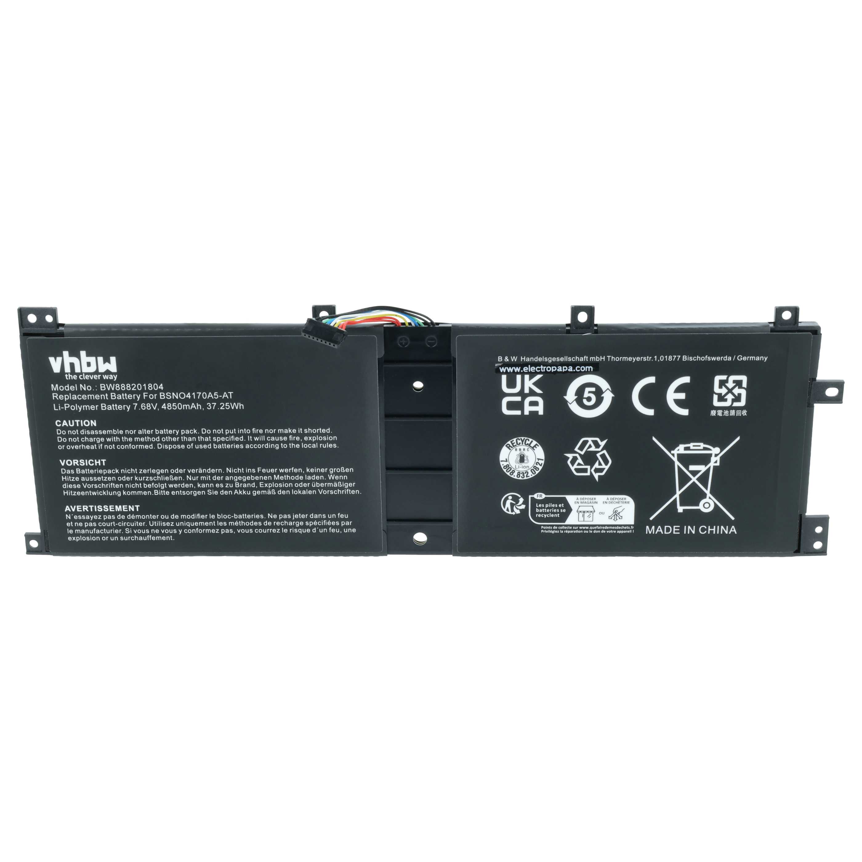 Akumulator do laptopa zamiennik Lenovo 5B10L68713, 5B10L67278, 2ICP5/70/106 - 4850 mAh 7,68 V LiPo