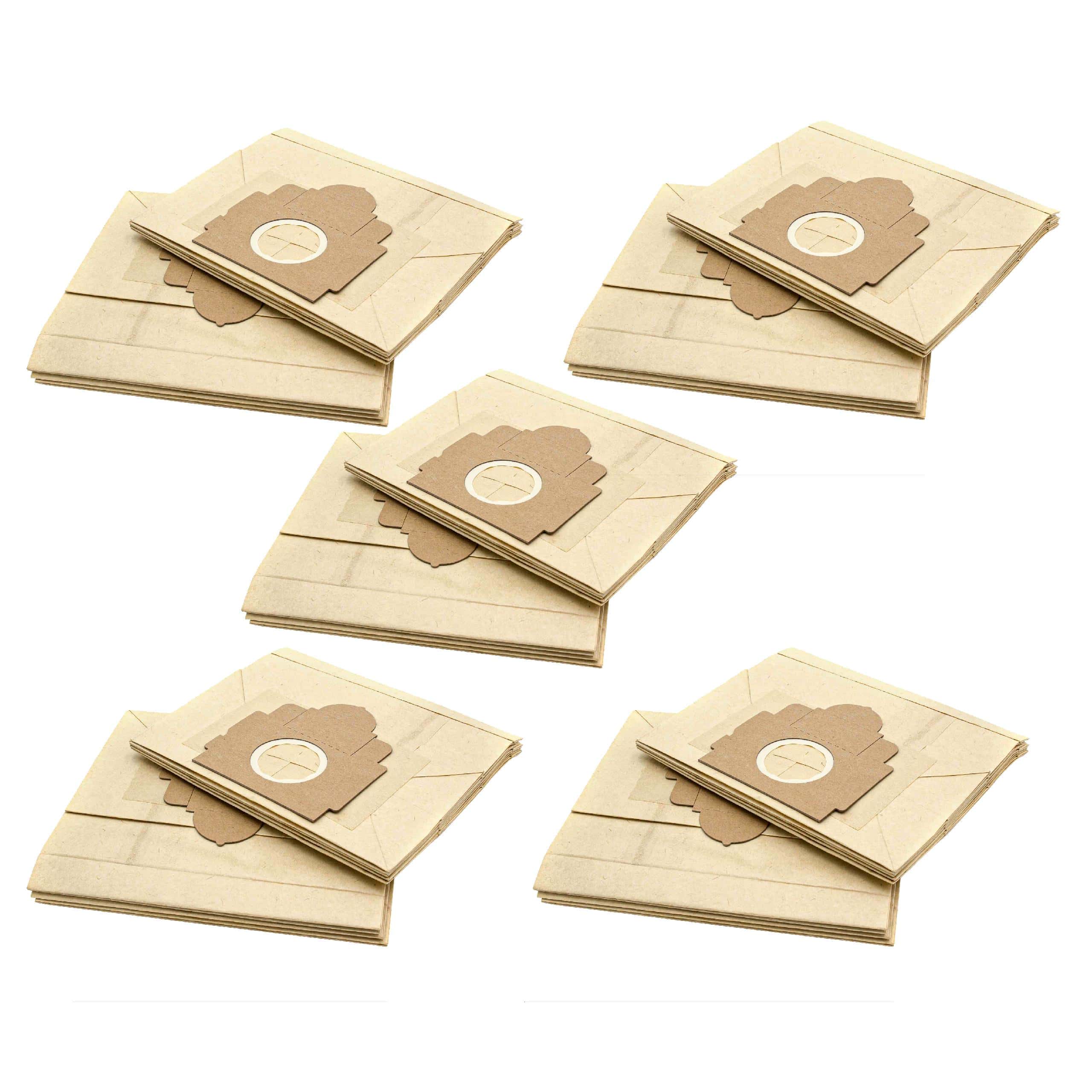 50x Sac remplace Baur 587 314 / 587314, 340 927 / 340927, 340 043 / 340043 pour aspirateur Moulinex - papier