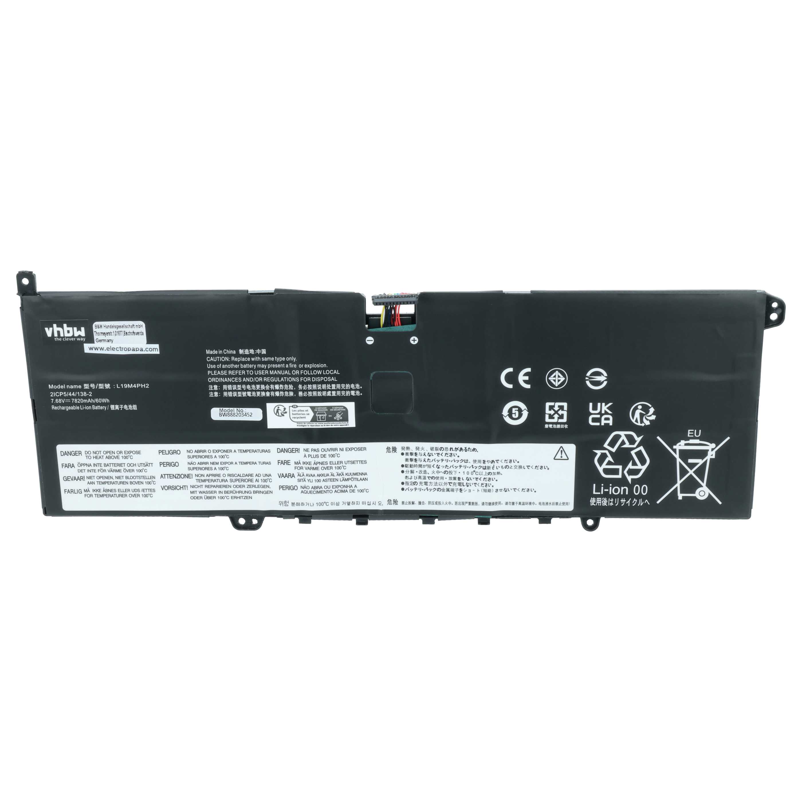 Akumulator do laptopa zamiennik Lenovo L19C4PH2 - 7750 mAh 7,68 V LiPo