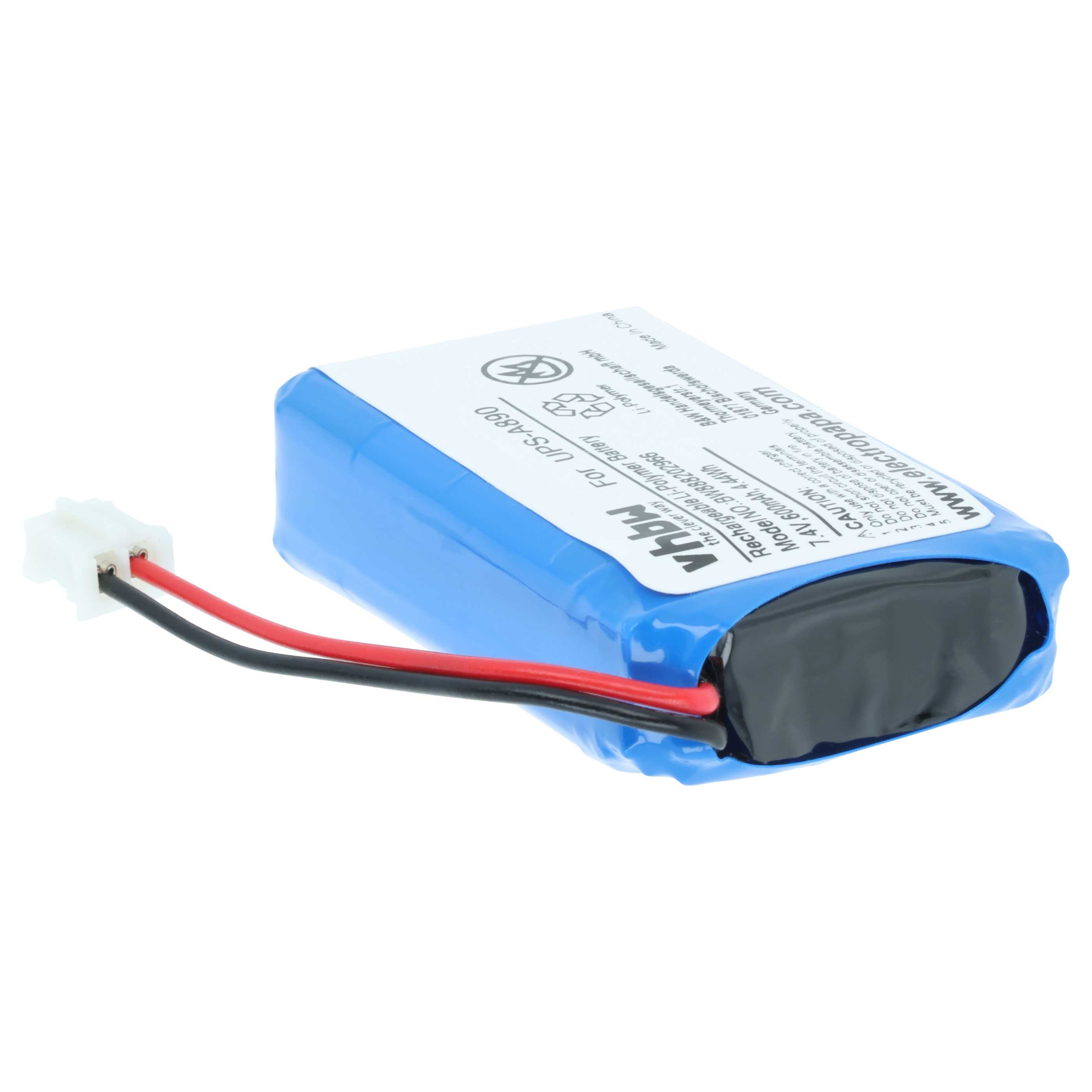 Batería reemplaza Chuango UPS-A890 para instalación alarma - 600 mAh 7,4 V Li-poli