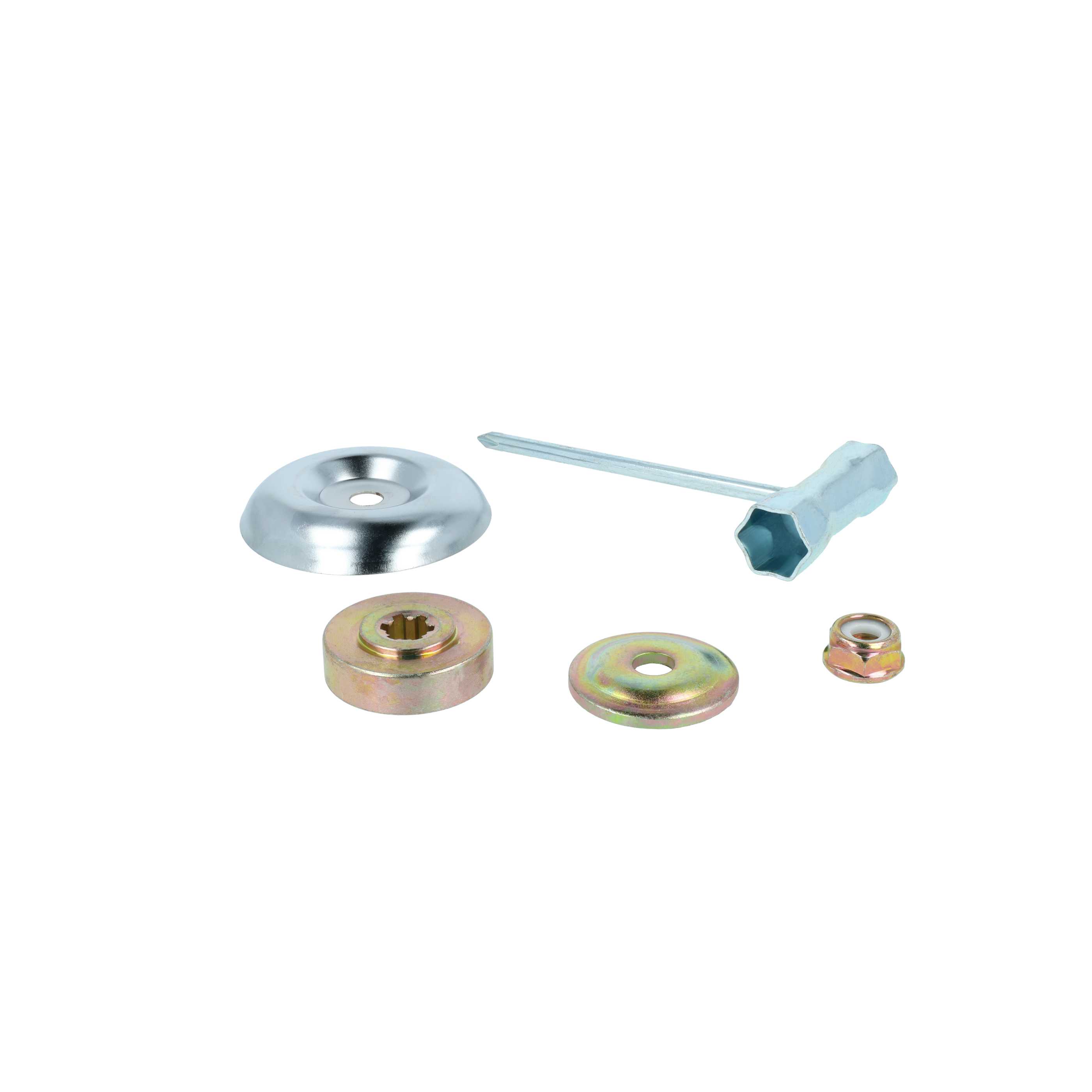 Cepillo malas hierbas metal para dispositivo de jardín Dolmar, Honda, Kawasaki, Makita - Con set de accesorios