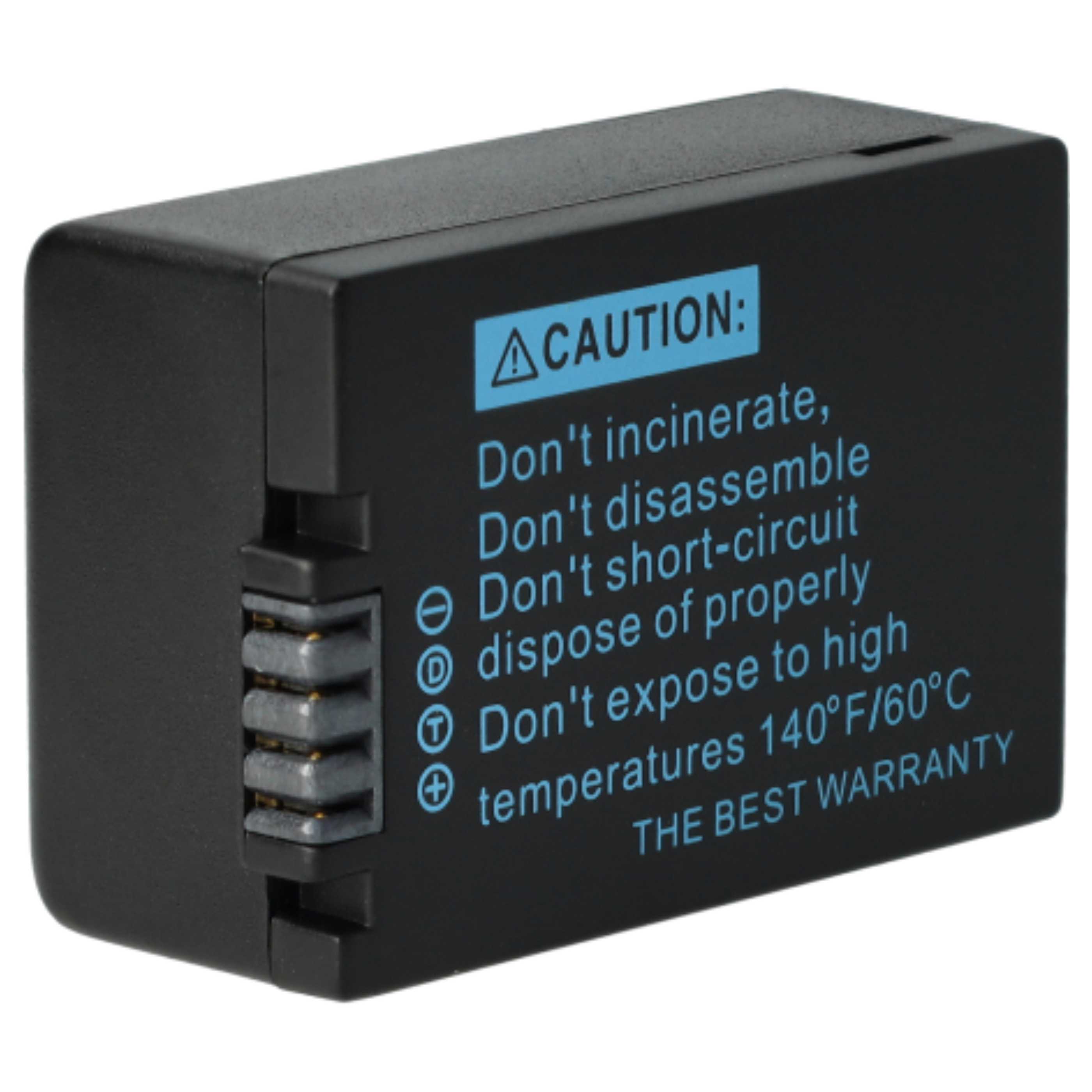 3x Battery replaces Leica BP-DC9E, BP-DC9 - 800mAh, 7.2V, Li-Ion with Info Chip