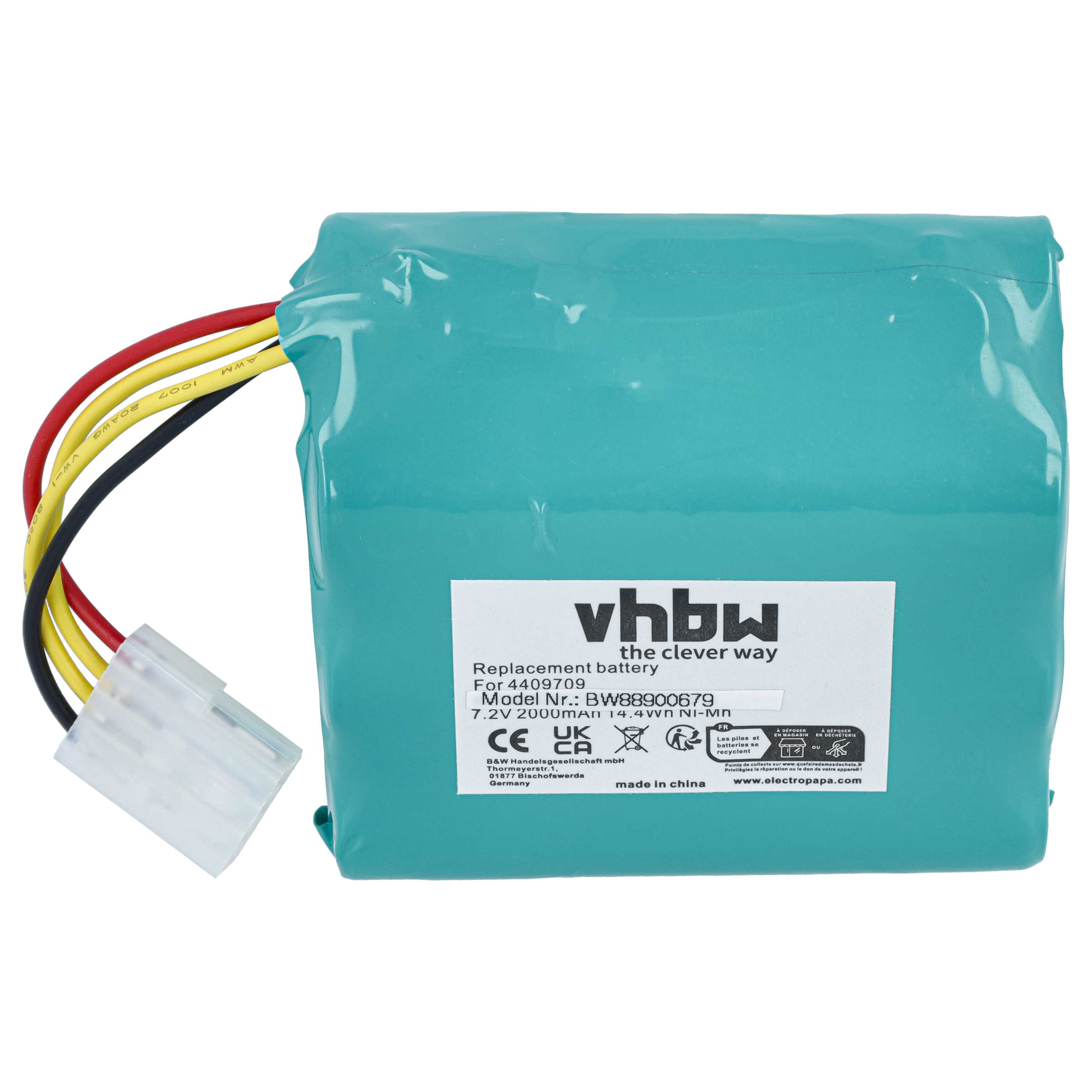 Akku als Ersatz für Neato 945-0005 für Neato Saugroboter - 2000mAh 7,2V NiMH