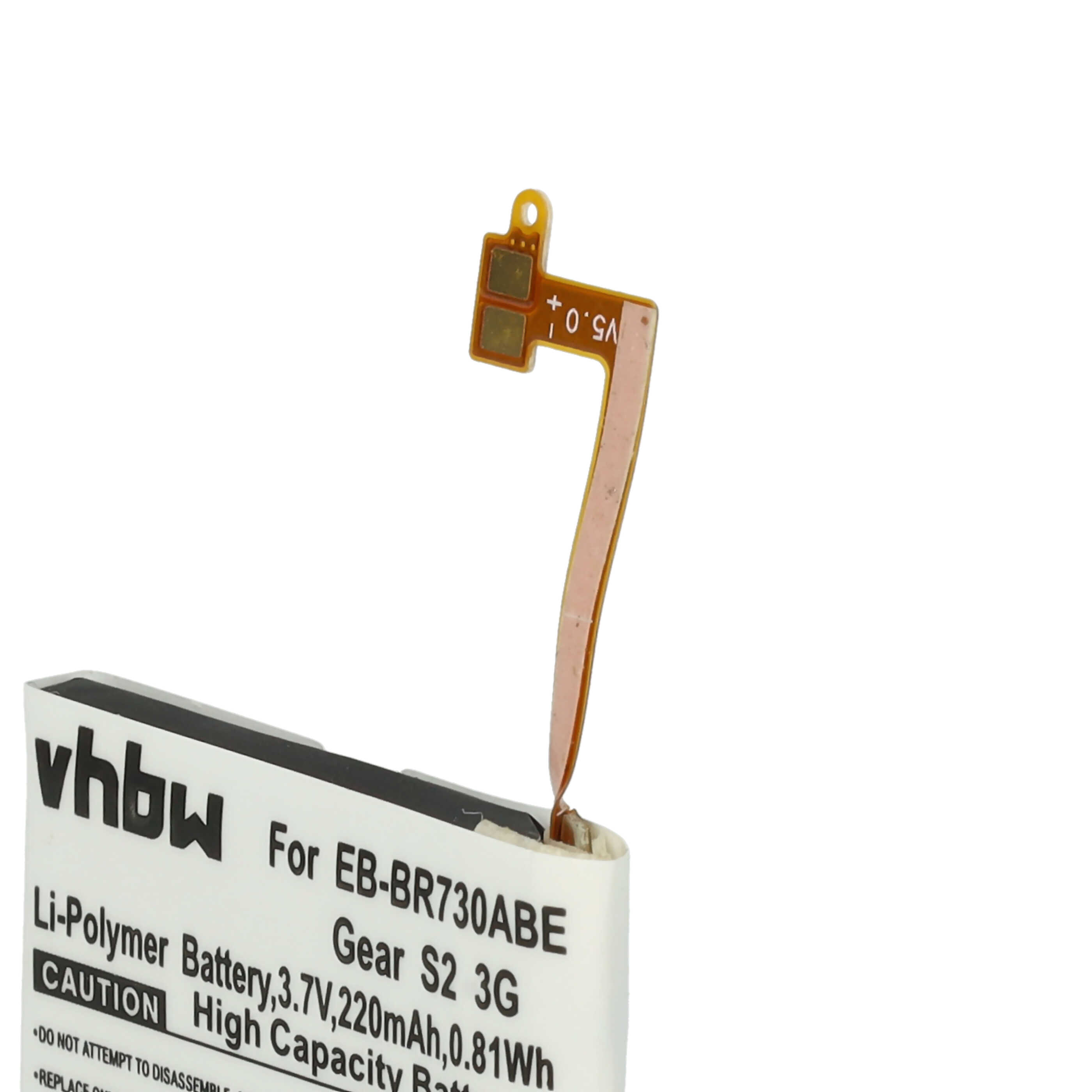 Smartwatch Battery replaces Samsung GH43-04538B, EB-BR730ABE - 220 mAh 3.7 V Li-polymer + Tools
