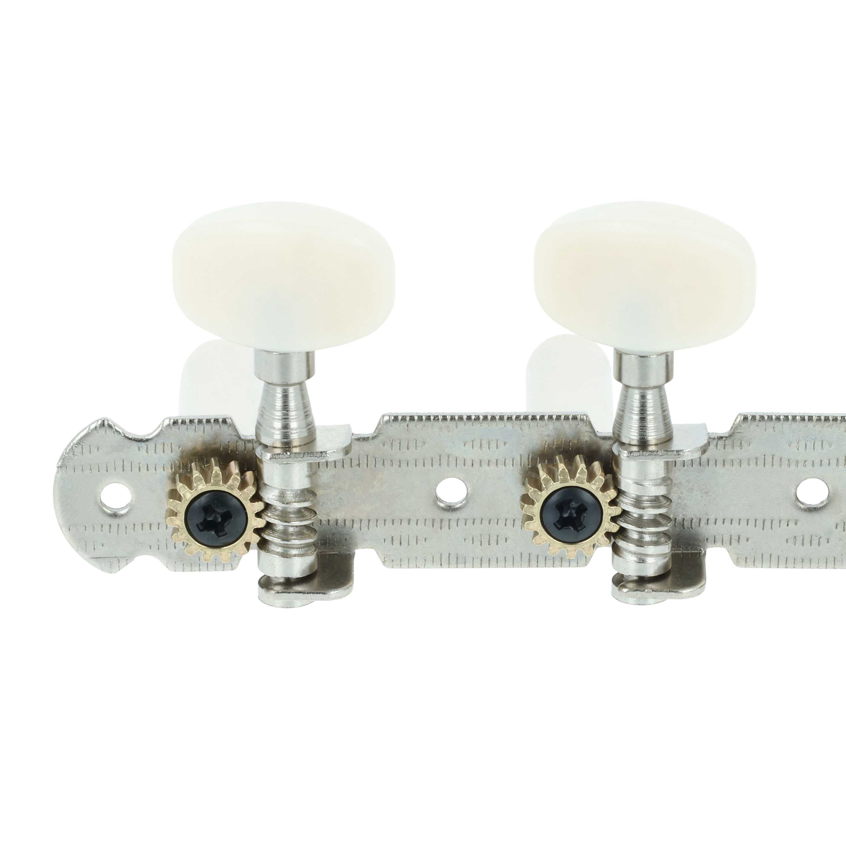 Chiavi meccaniche di accordatura per chitarra classica - spaziatura 10 mm, argento / avorio