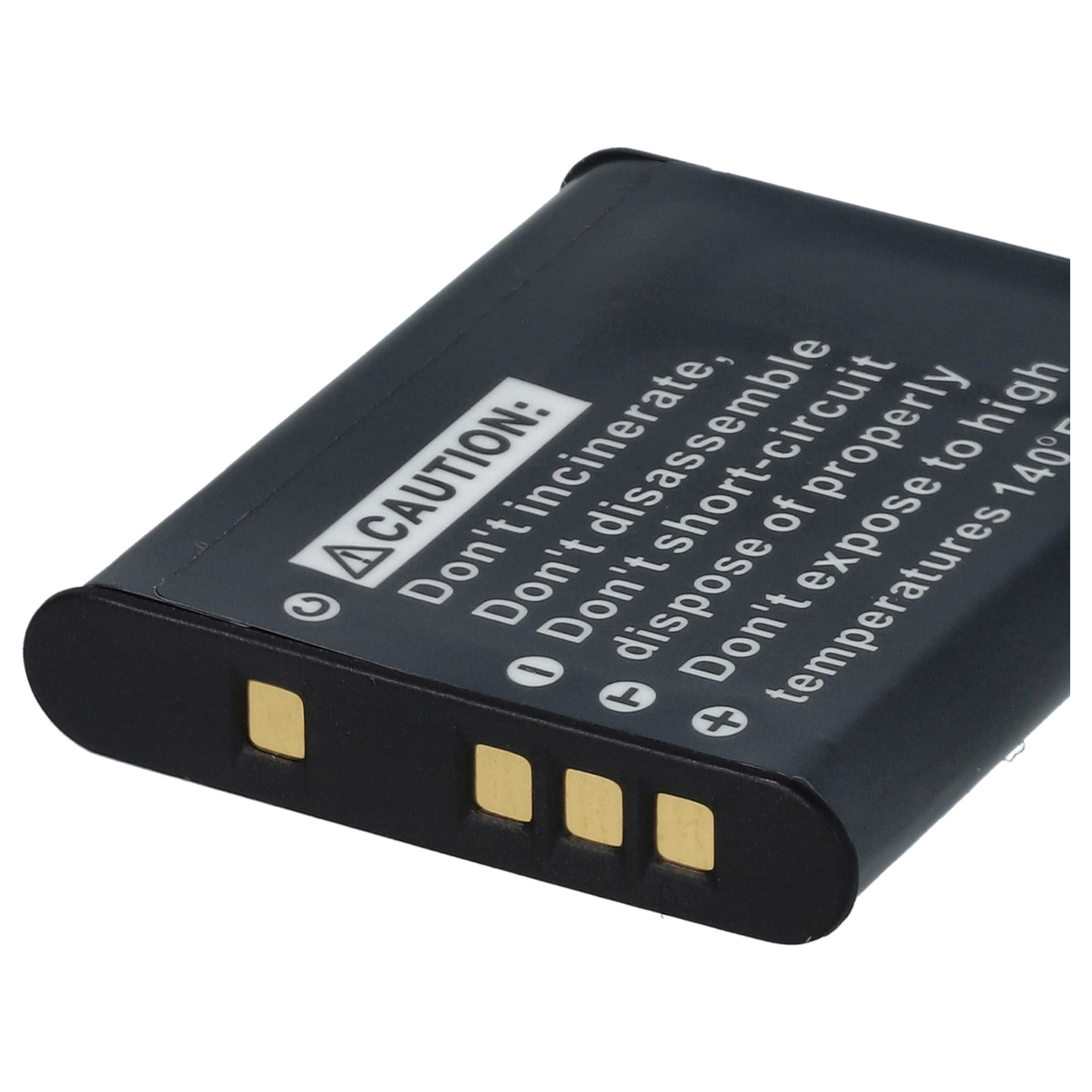 2x Battery replaces Sony NP-FK1, NP-BK1 - 600mAh, 3.6V, Li-Ion