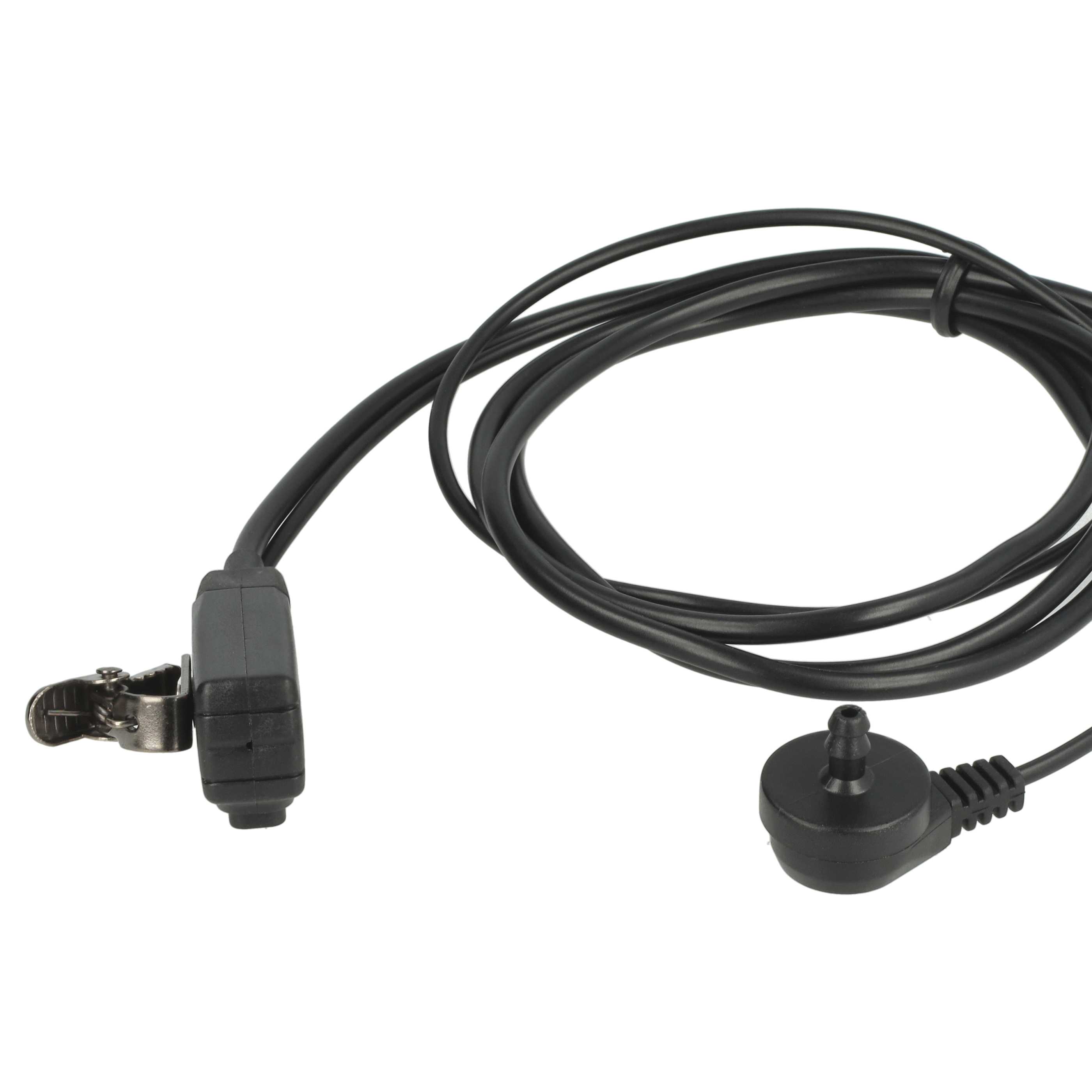 5x Security Headset suitable for Motorola GP680 ATEX Radio - "Take Call Button", Clip Mount + Phono Cable