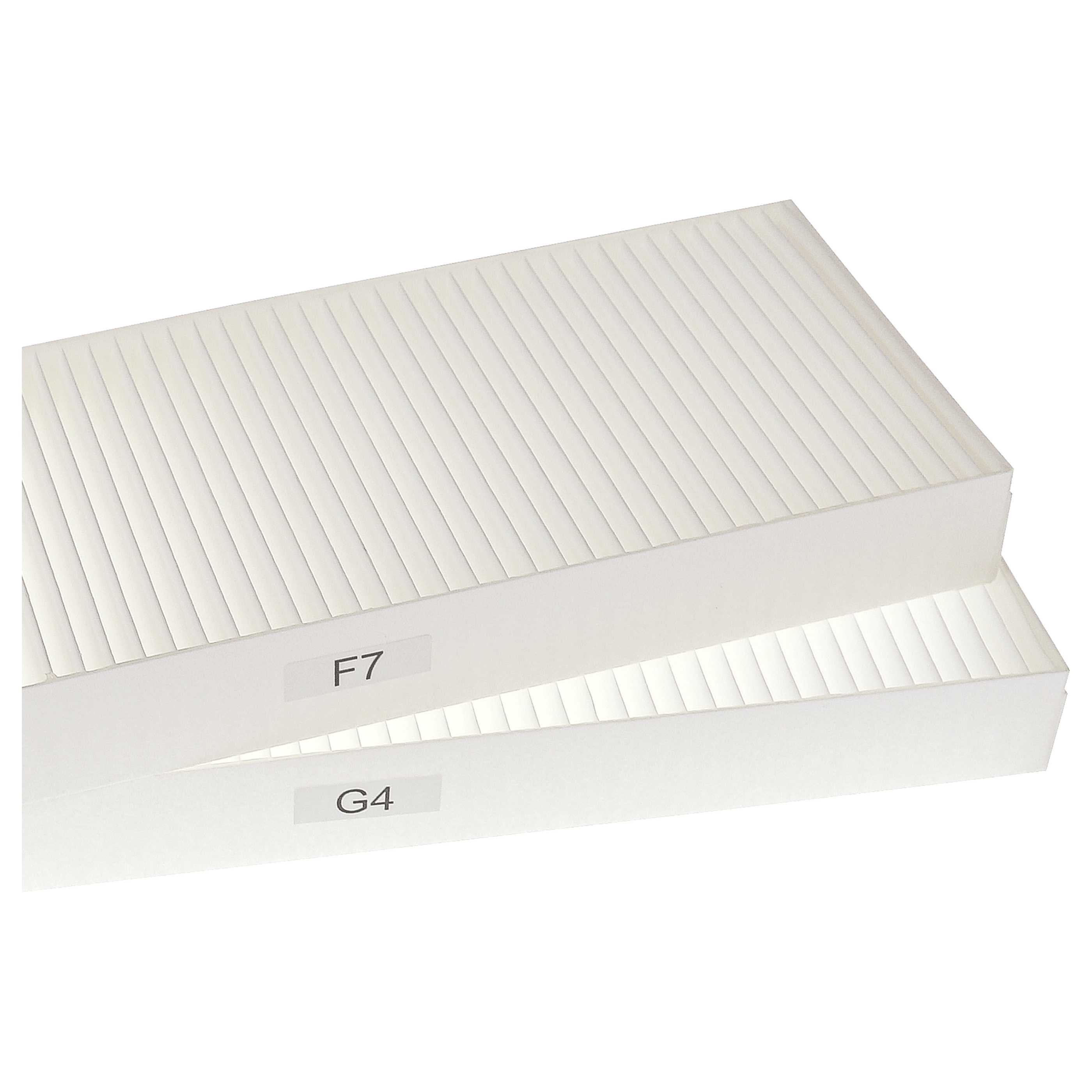 8-tlgs. Filterset als Ersatz für Zehnder 527003440 für Zehnder Lüfter - 48 x 18 x 10 cm