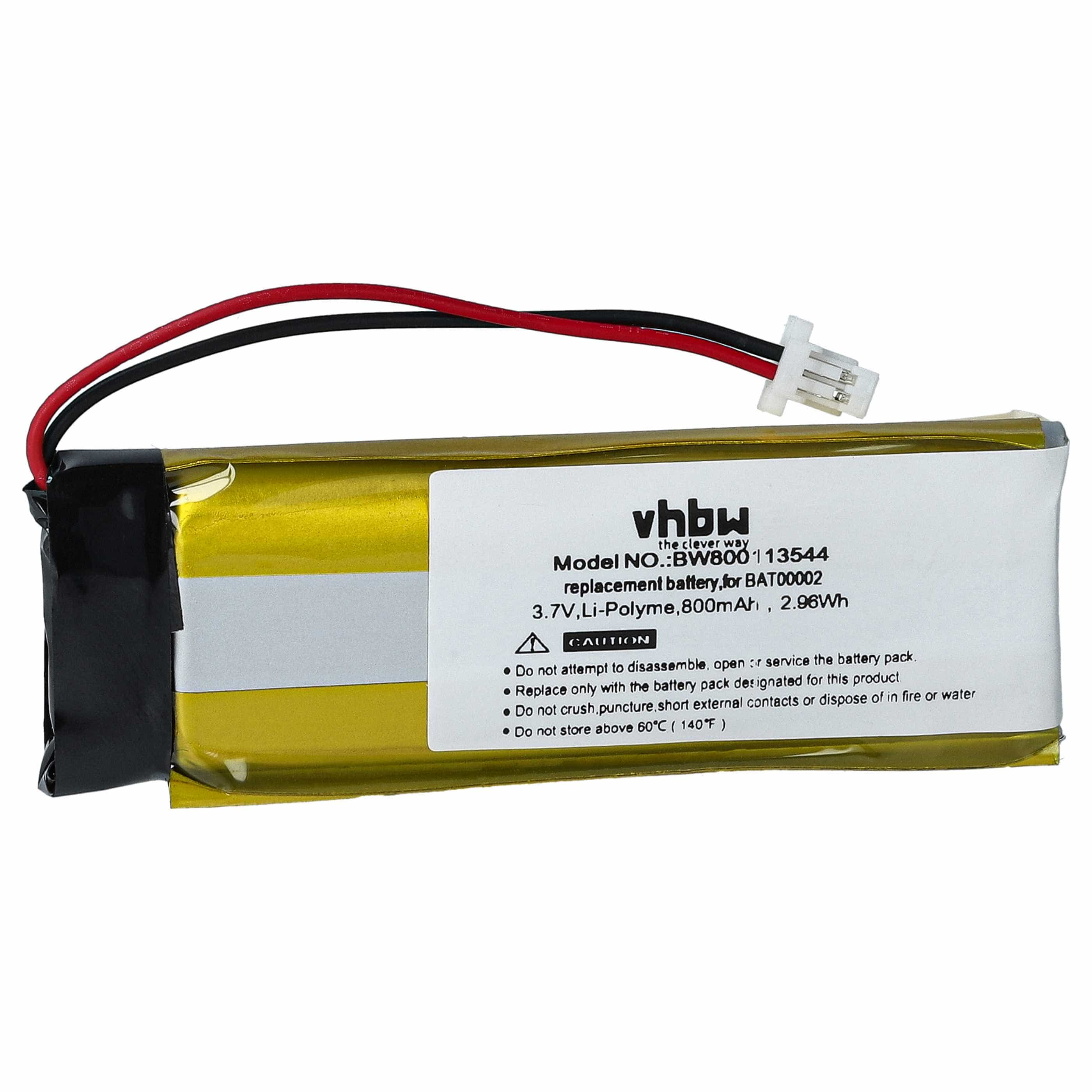 Akumulator do słuchawek bezprzewodowych zamiennik Cardo BAT00004 - 800 mAh 3,7 V LiPo