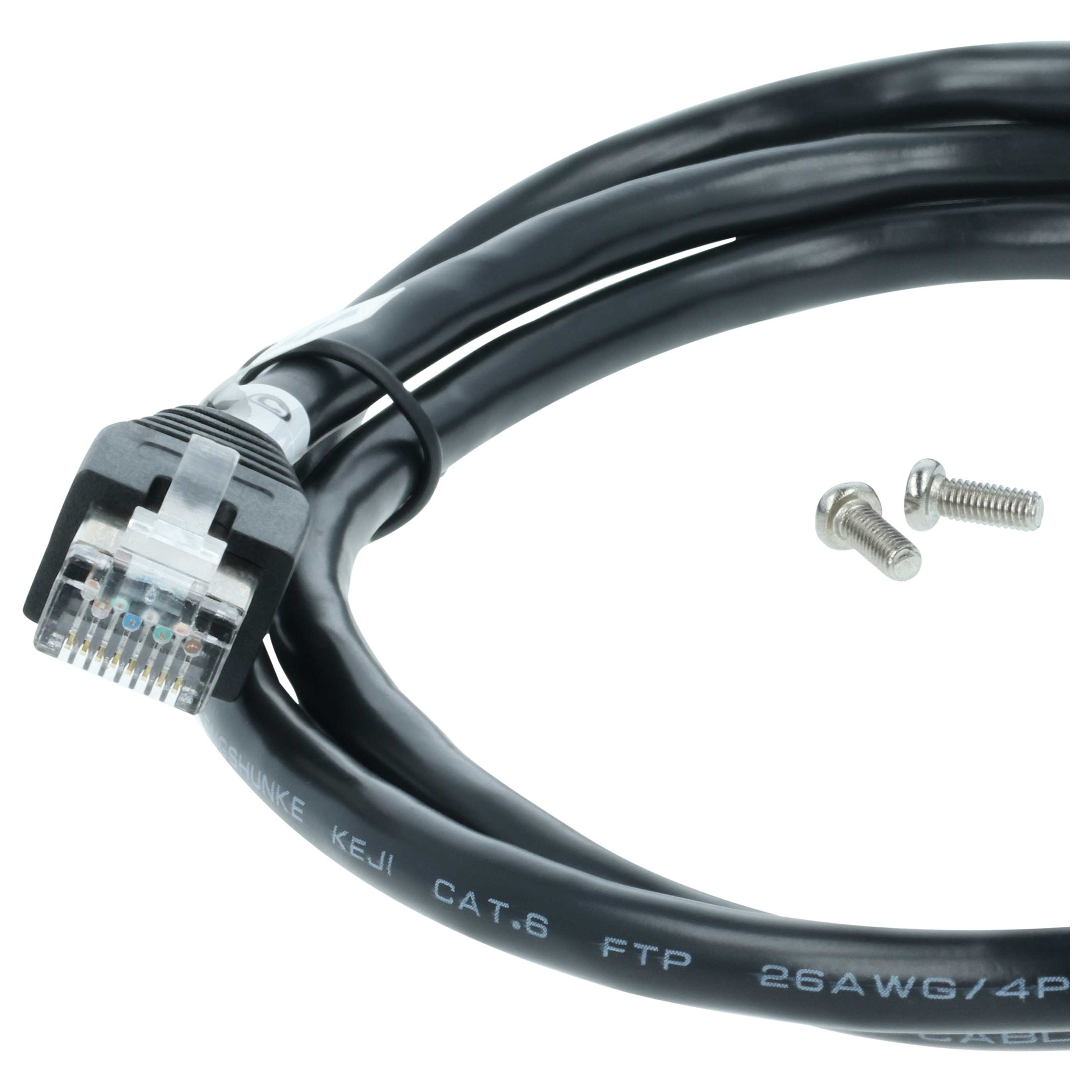 Cable de extensión Cat6, RJ45 (m) a RJ45 (h) - Cable Ethernet LAN con conector RJ45 incorporado, 1 m