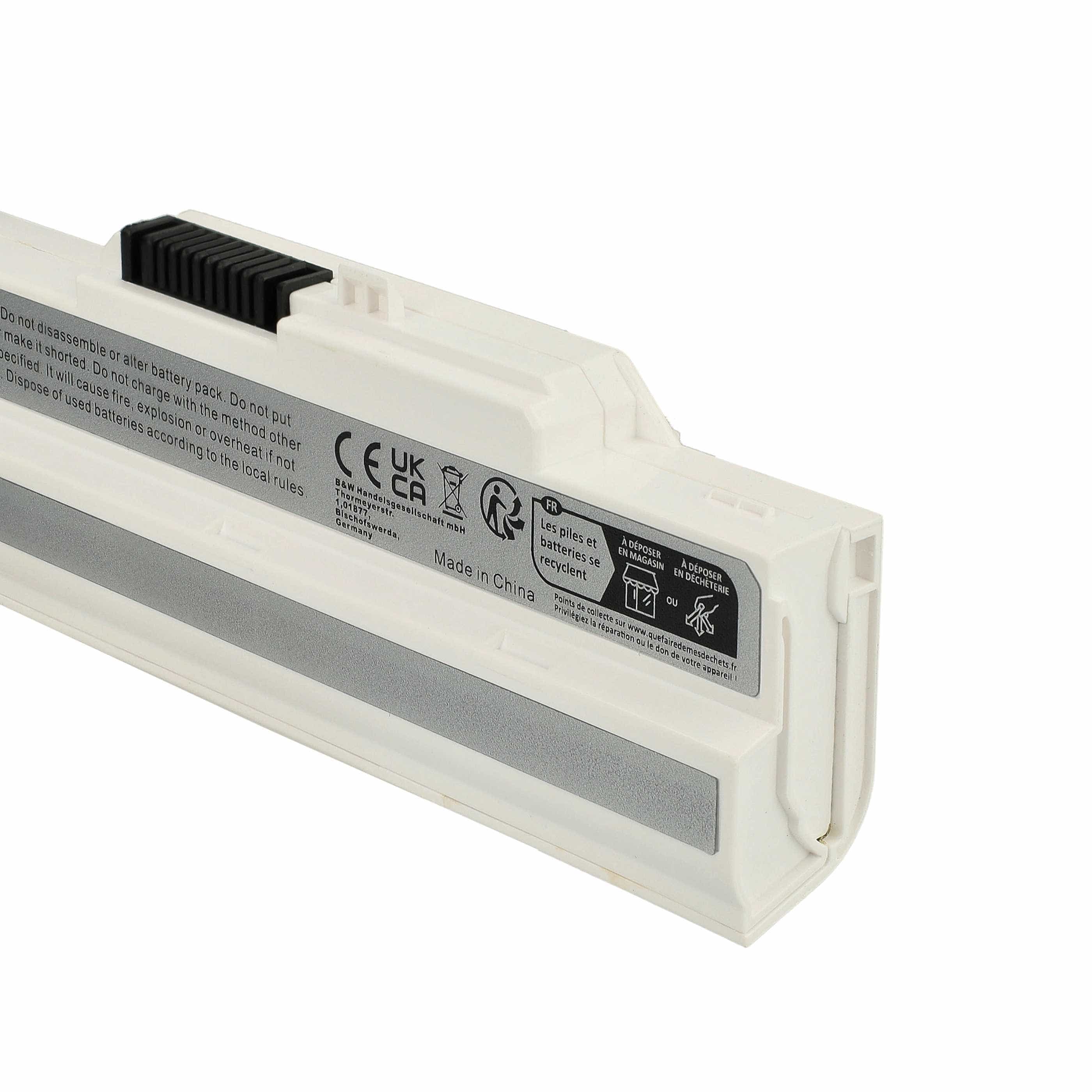 Akumulator do laptopa zamiennik 40025611, 3715A-MS6837D1, 14L-MS6837D1 - 2200 mAh 11,1 V Li-Ion, biały