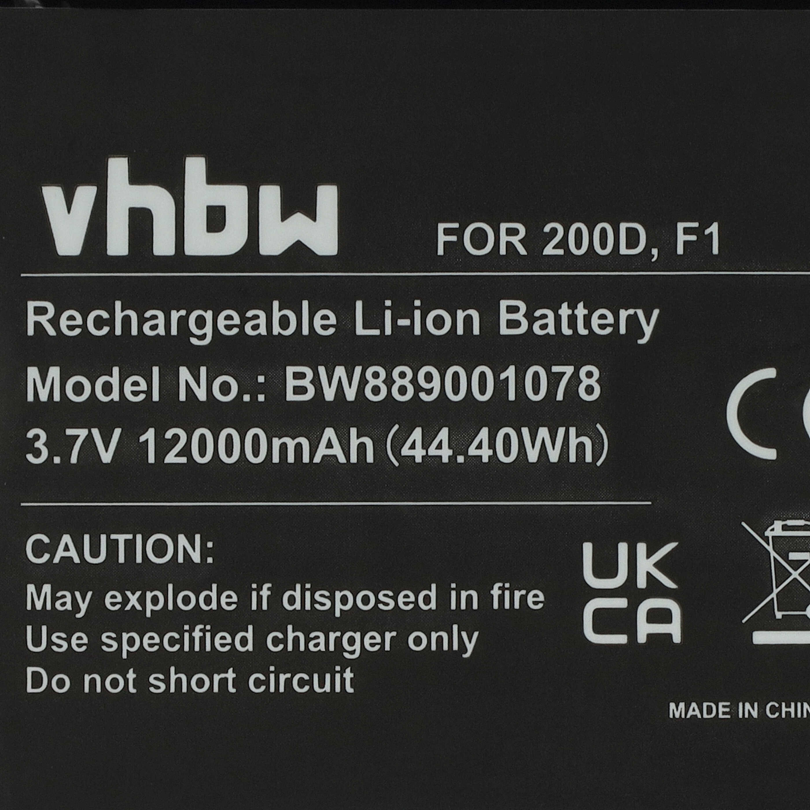 Akumulator do radia zamiennik Pure ChargePAK F1, F1 - 12000 mAh 3,7 V Li-Ion
