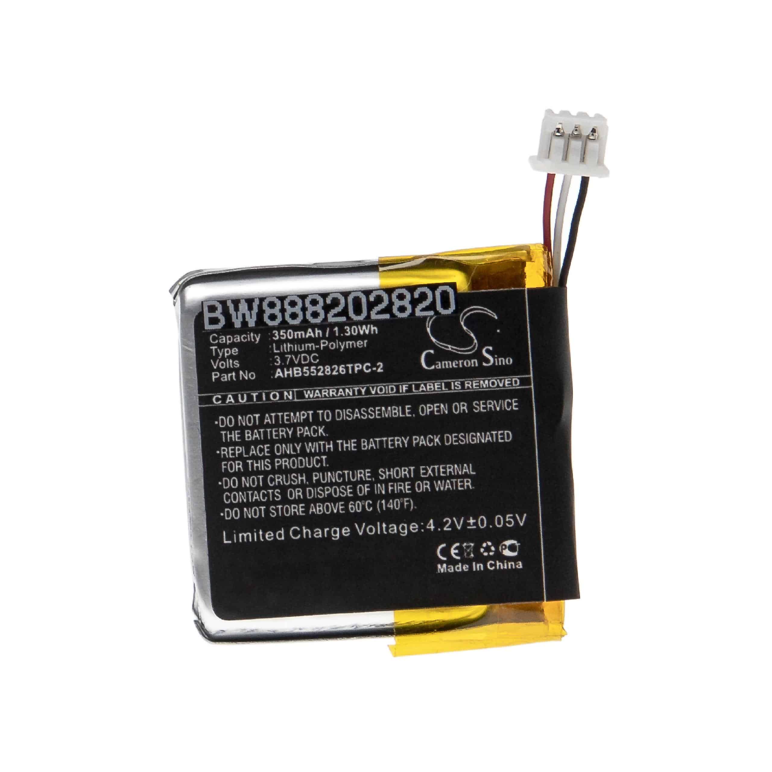 Wireless Headset Battery Replacement for Sennheiser AHB552826TPC-2 - 350mAh 3.7V Li-polymer