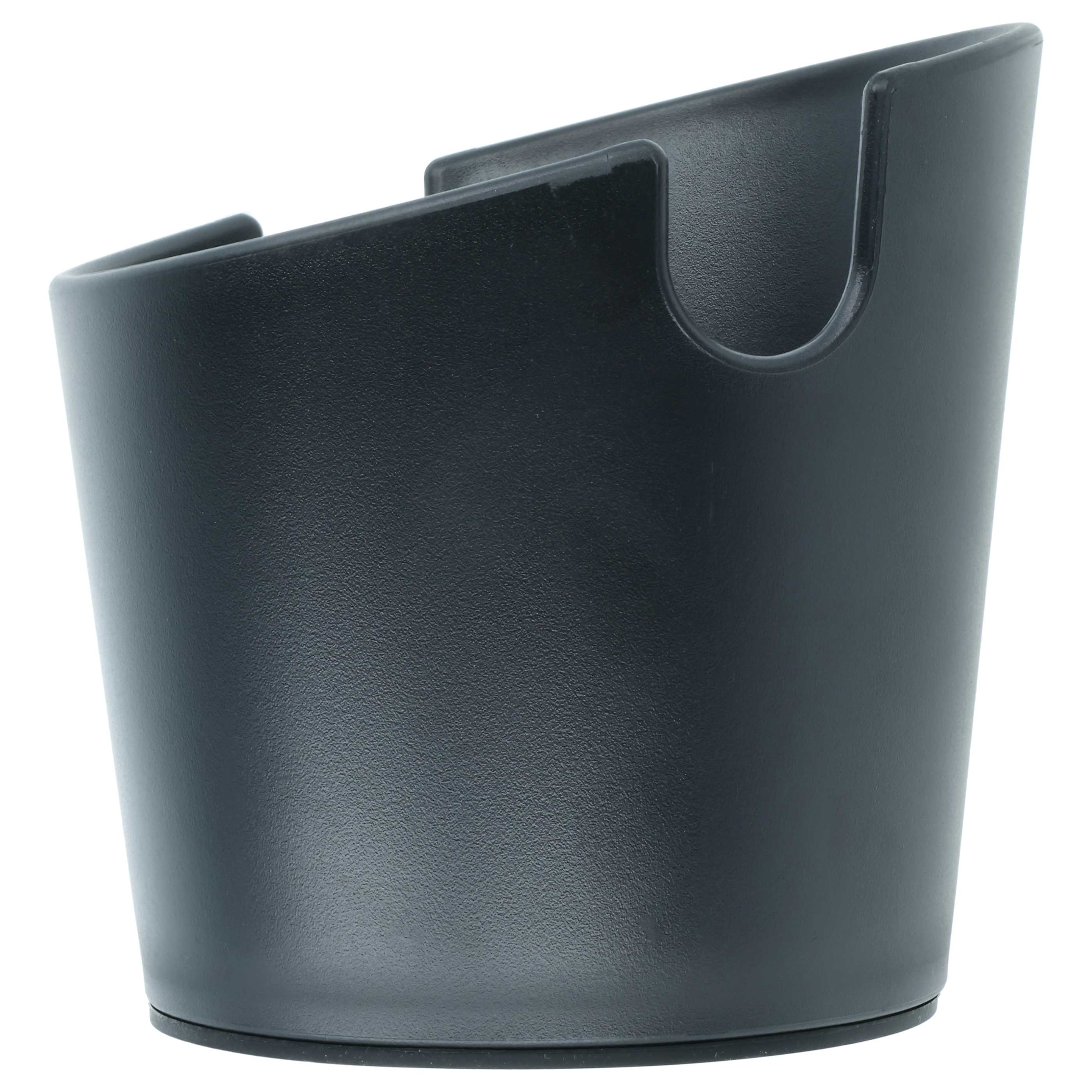 Drip Tray for Filter Holder - Knock Box suitable for Espresso Coffee Machine, Dishwasher Safe, Black