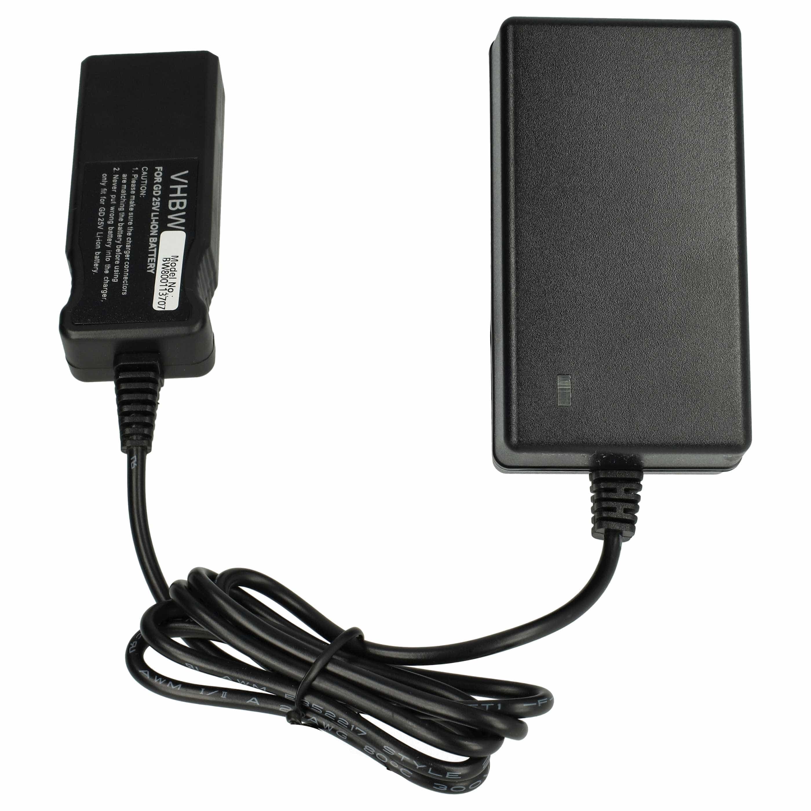 Charger suitable for Gardena 4025-20, 380 LI Battery-Powered Robot Lawn Mower Li-Ion Batteries (25V)