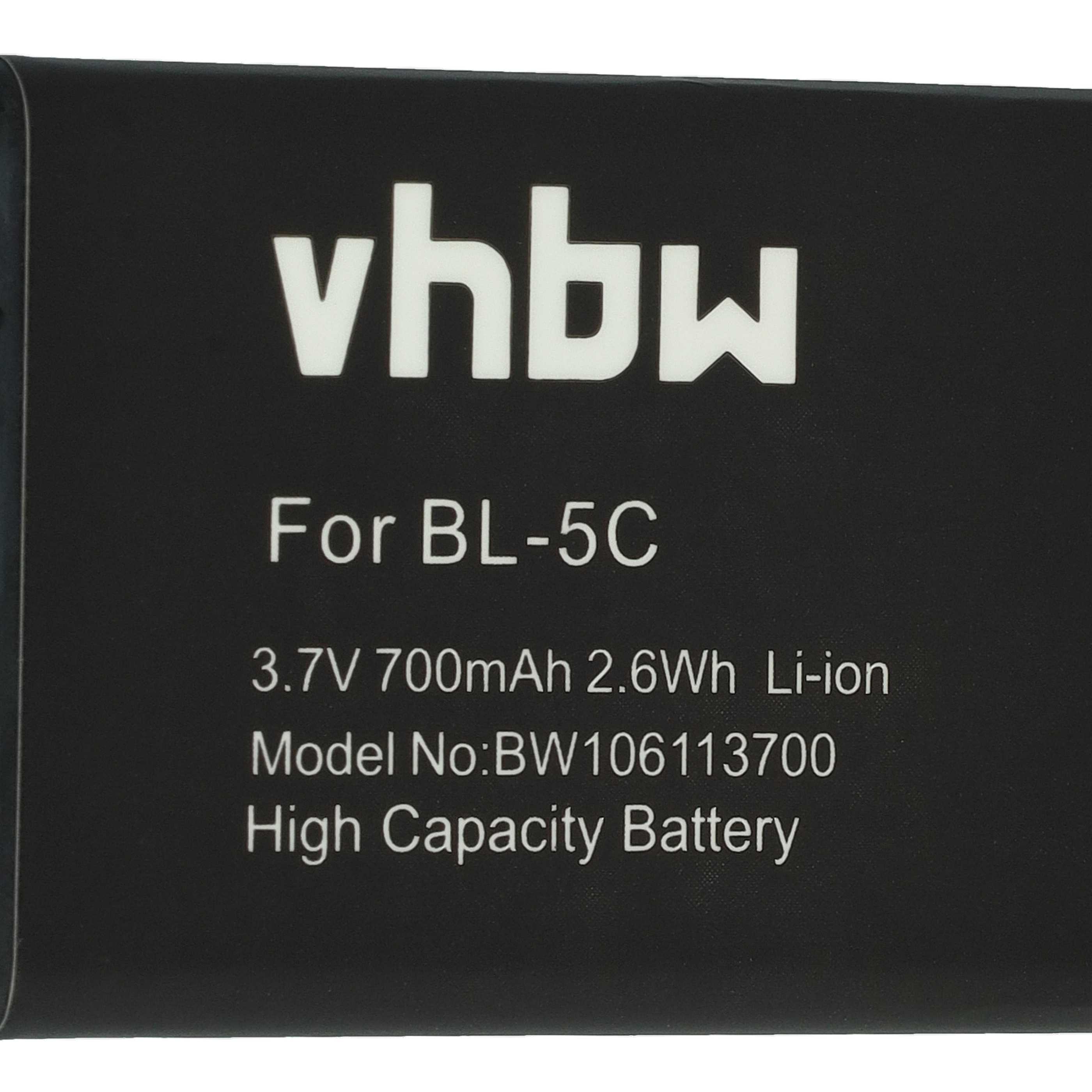 Mobile Phone Battery Replacement for Alcatel RTR001F01, 3BN67332AA, 10000058 - 700 mAh 3.7 V Li-Ion
