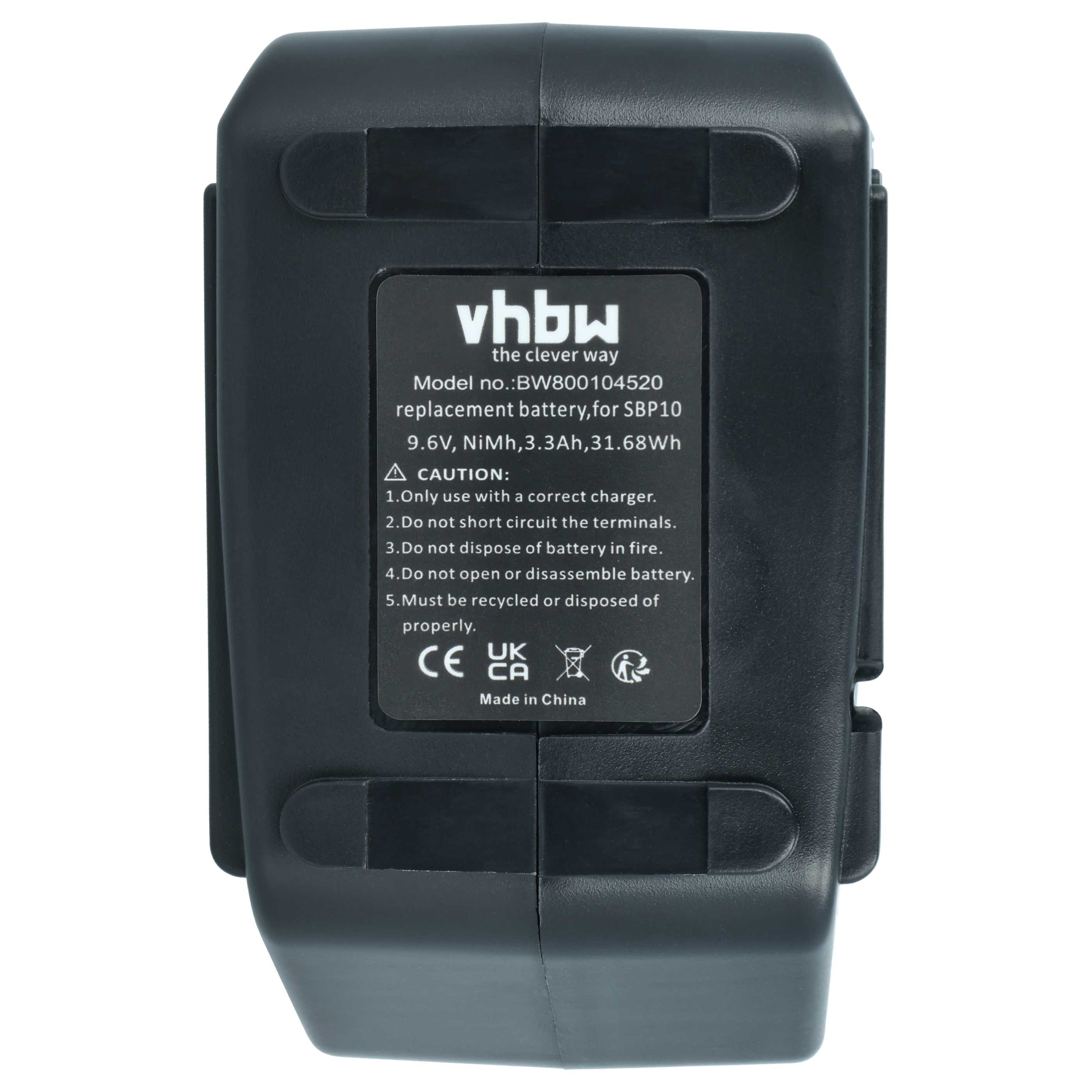 Batteria sostituisce Hilti 315078, 334584, SBP10, SPB105, 265605 per attrezzo - 3,3Ah 9,6V NiMH