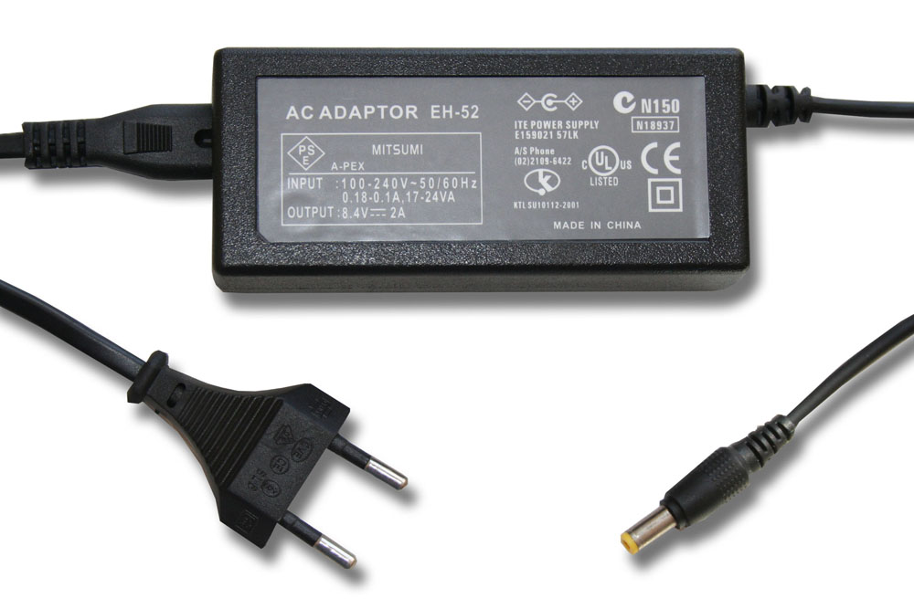 Power Supply replaces EH-55EH-52EH-53 for Camera - 2 m, 8.4 V 2.0 A