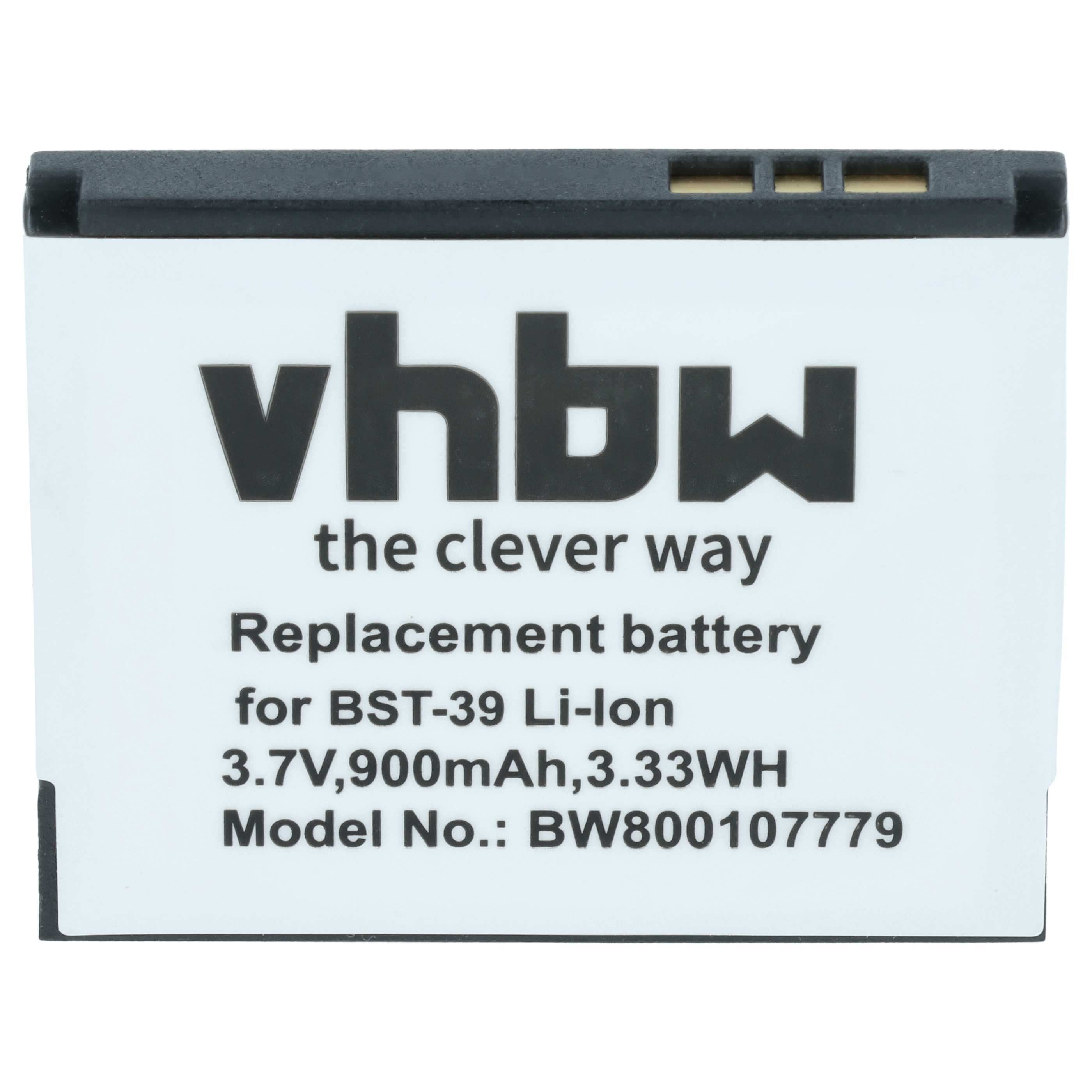 Akumulator do telefonu smartfona zamiennik Sony-Ericsson BST-39 - 900 mAh 3,7 V Li-Ion
