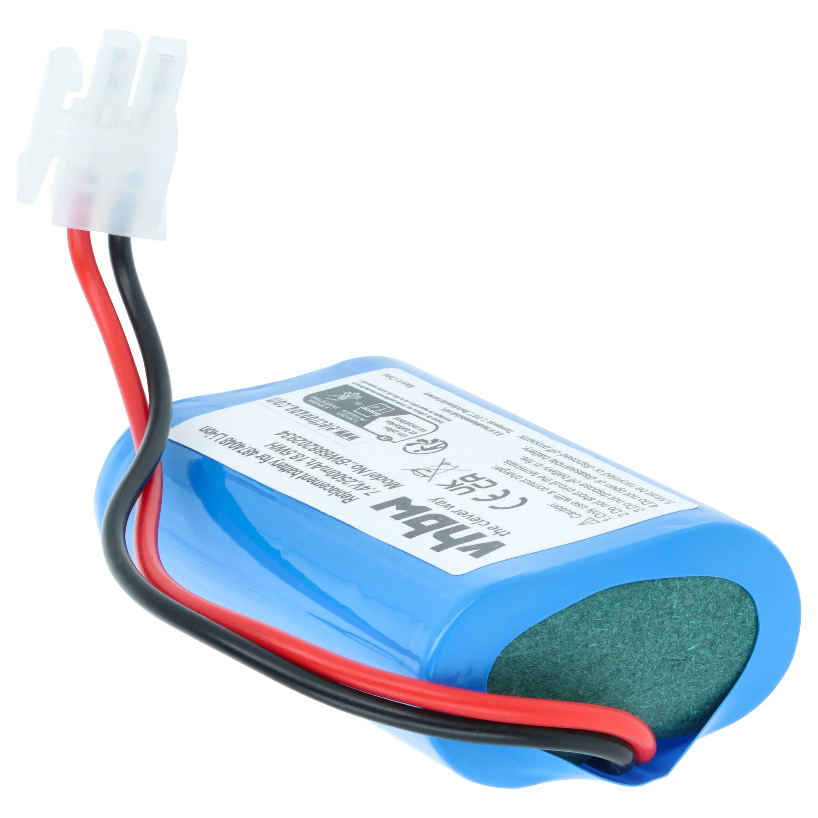 Battery replaces Severin Chill 4874048 for Severin Chill 2500mAh, 7.4V, Li-Ion