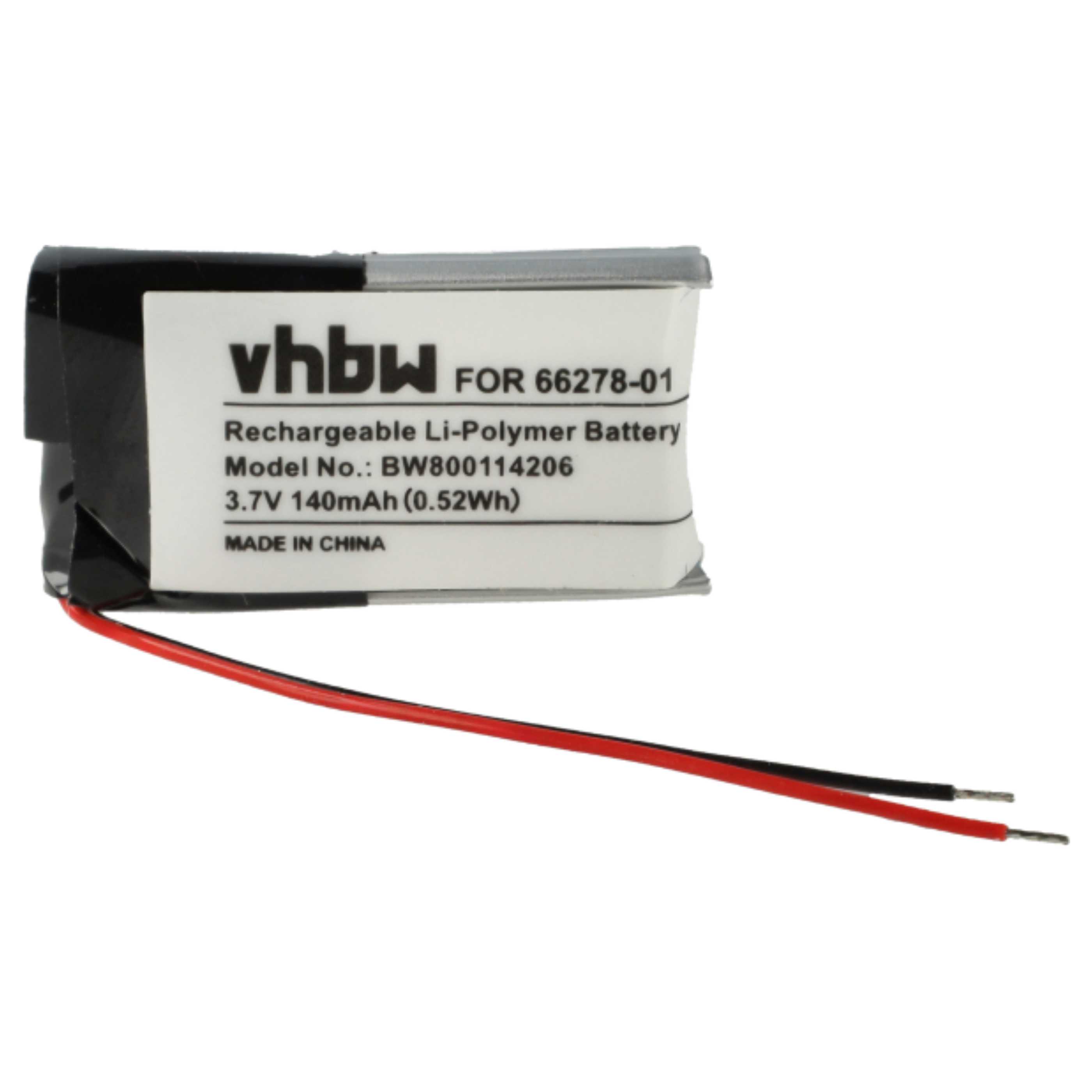 5x Akumulator do słuchawek bezprzewodowych zamiennik Plantronics 66278-01, 79879-01 - 140 mAh 3,7 V LiPo