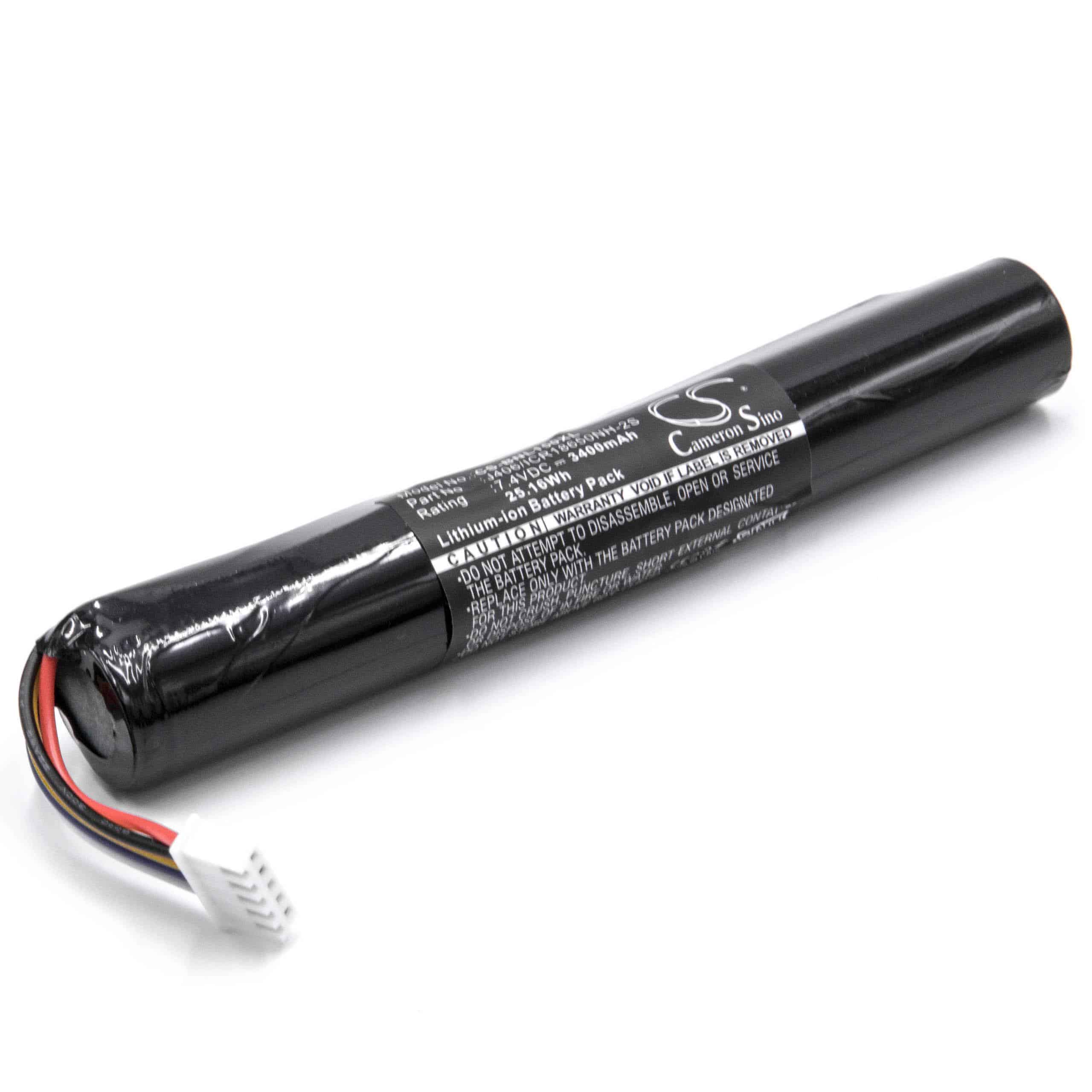 Battery replaces Bang & Olufsen J406/ICR18650NH-2S for Bang & OlufsenLoudspeaker - Li-Ion 3400 mAh