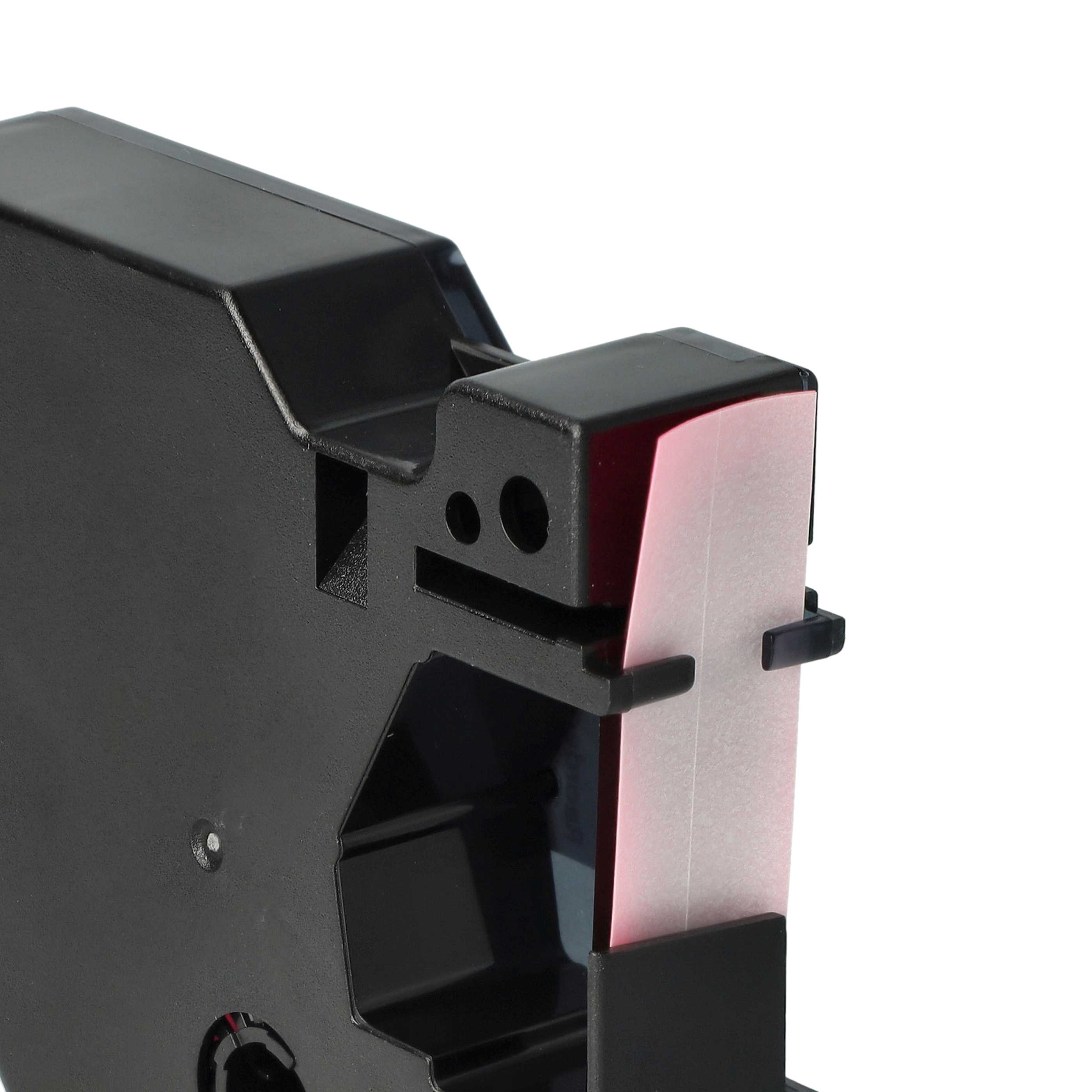 Cassetta nastro sostituisce Dymo D1, 1933238-1 per etichettatrice 12mm nero - rosa fluo