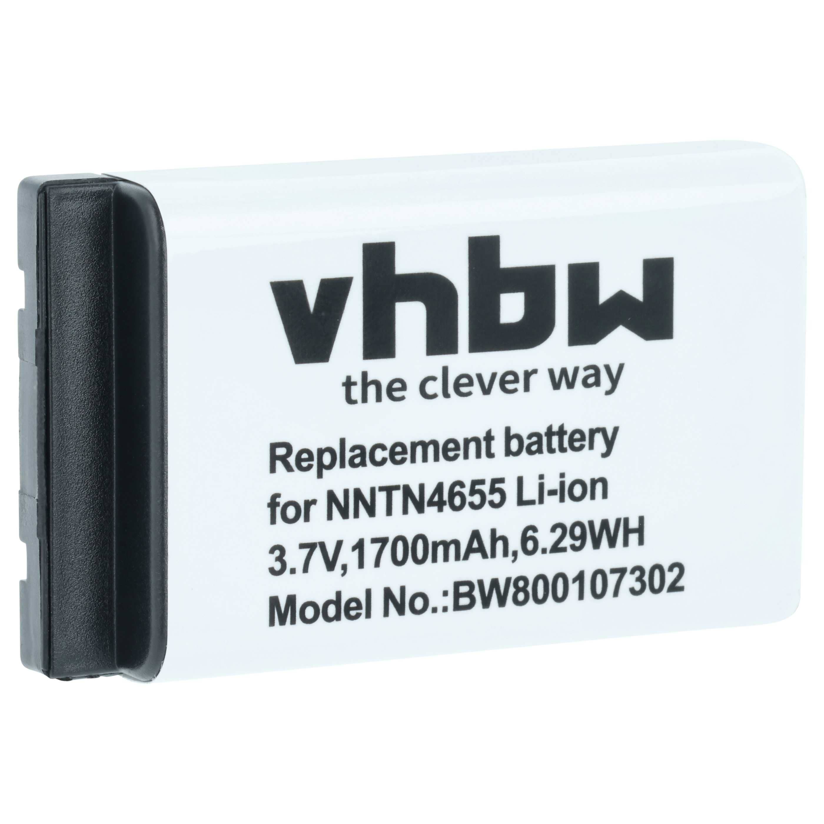 Radio Battery replaces Motorola NNTN6922A, NNTN4655, SNN5705C, NNTN6923A - 1700 mAh 3.7 V Li-Ion