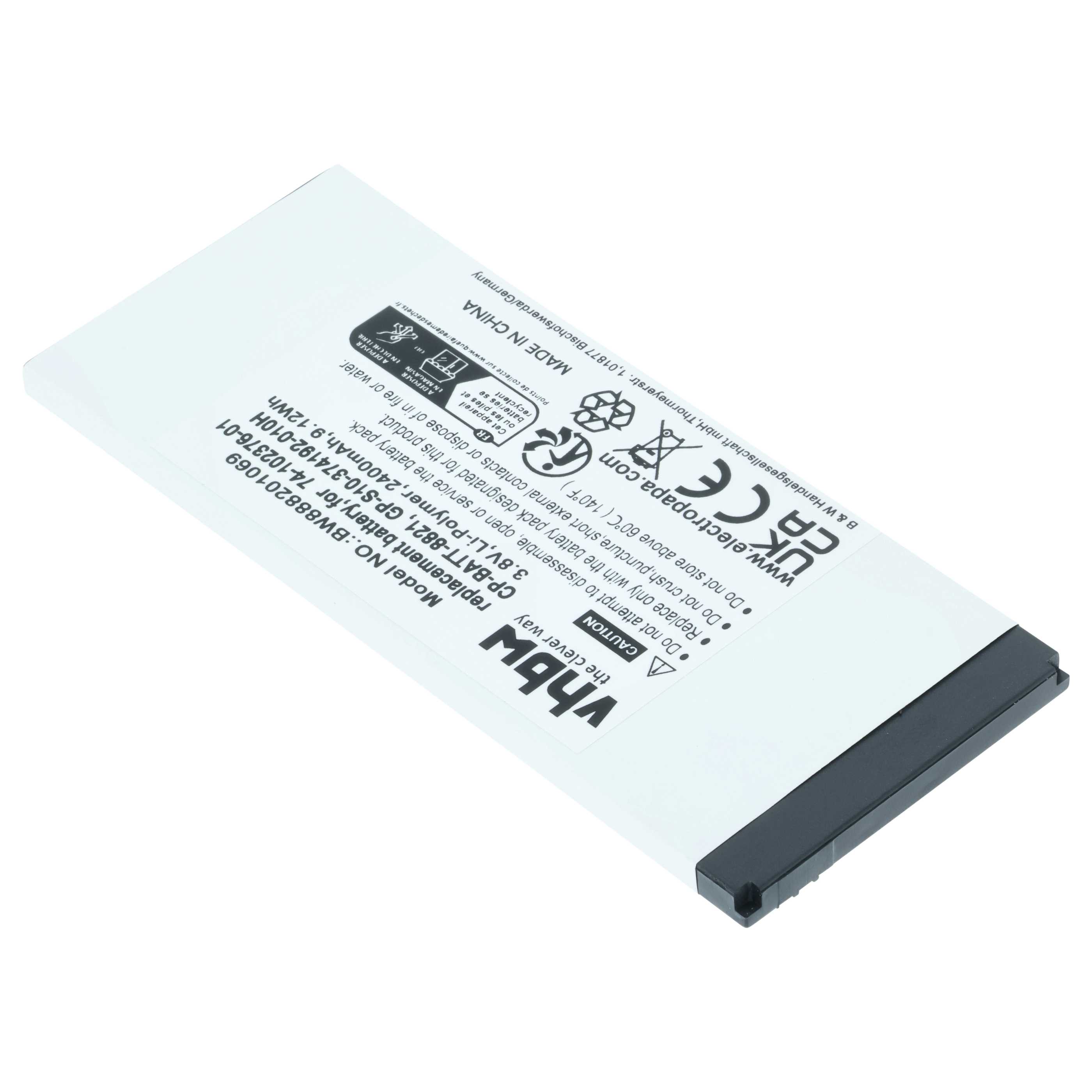 5x Akumulator do telefonu smartfona zamiennik Cisco 74-102376-01, CP-BATT-8821 - 2400 mAh 3,8 V LiPo