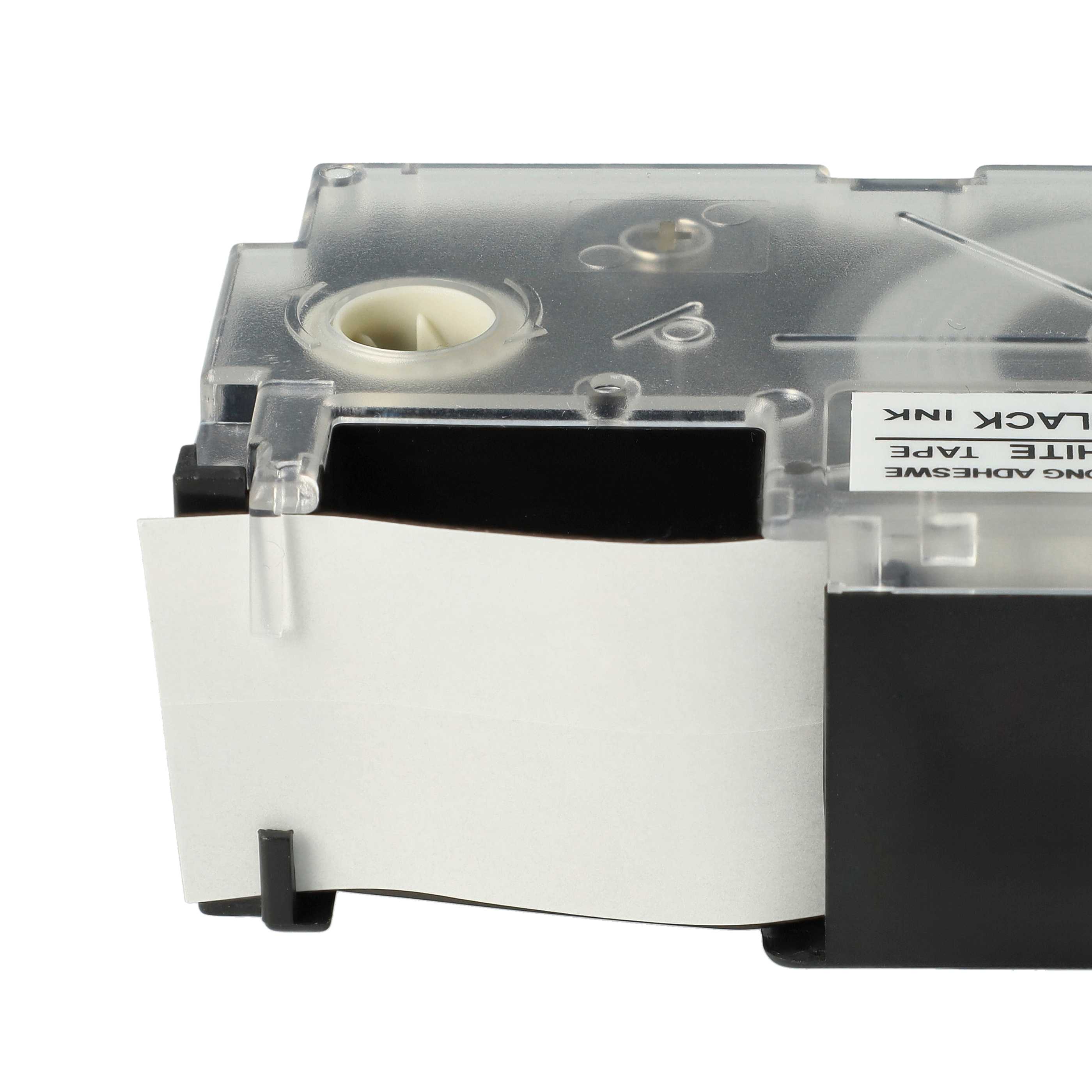 Label Tape replaces Casio XR-24GWE - 24 mm Black to White