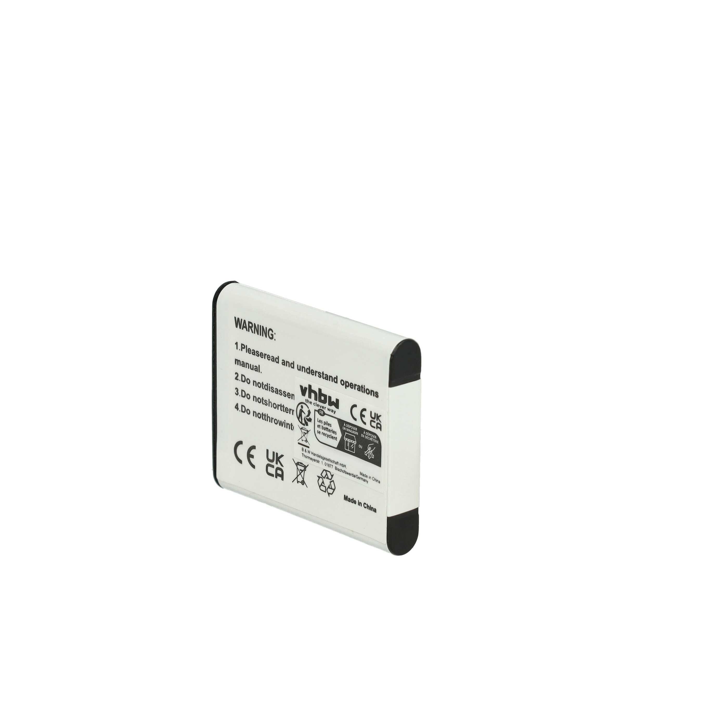 Kamera-Akku (2 Stück) als Ersatz für Casio NP-10, NP-150 - 600mAh 3,7V Li-Ion