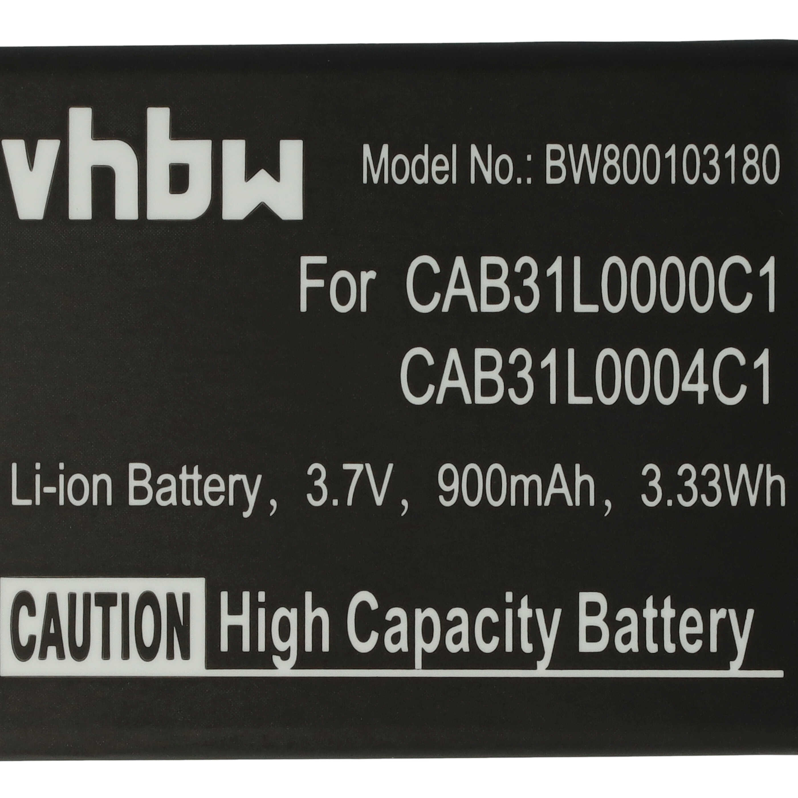 Akumulator bateria do telefonu smartfona zam. Alcatel CAB31L0000C1, CAB31L0000C2 - 900mAh, 3,7V, Li-Ion