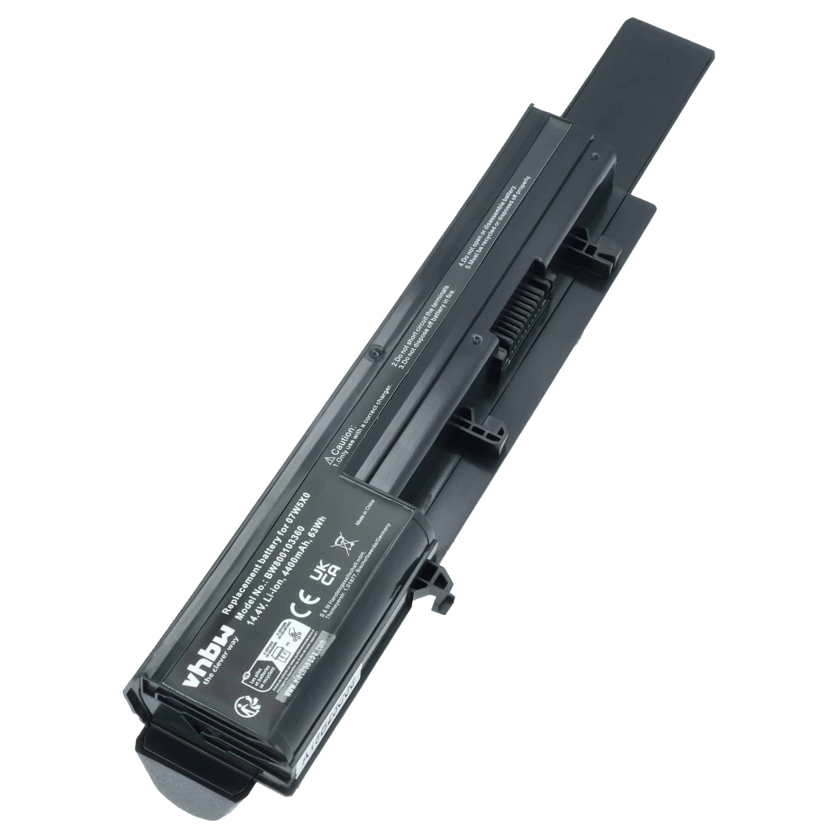 Akumulator do laptopa zamiennik Dell 0GRNX5, 0NF52T, 07W5X0, 07W5X09C, 093G7X - 4400 mAh 14,8 V Li-Ion, czarny