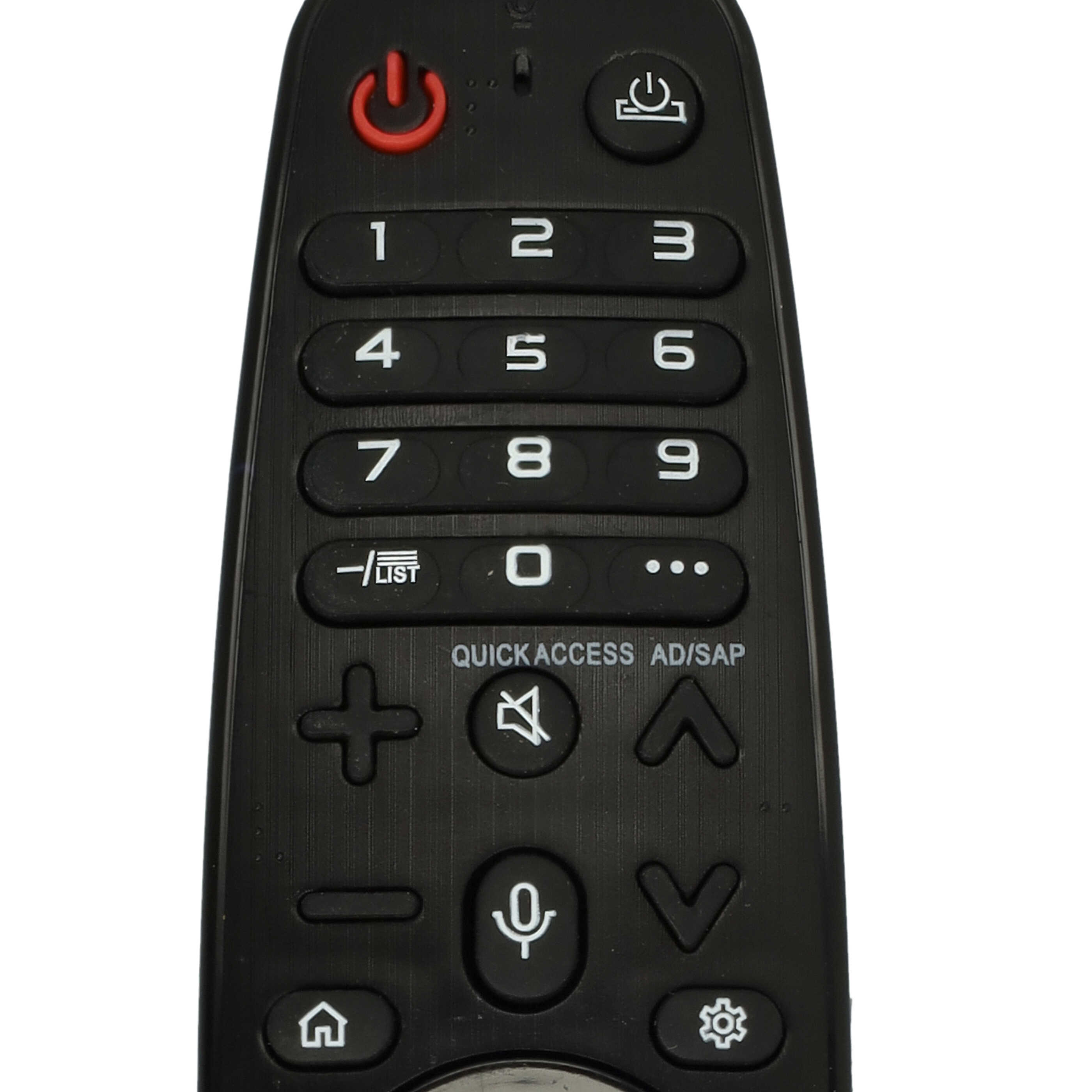 Remote Control replaces LG AN-MR19BA for LG TV