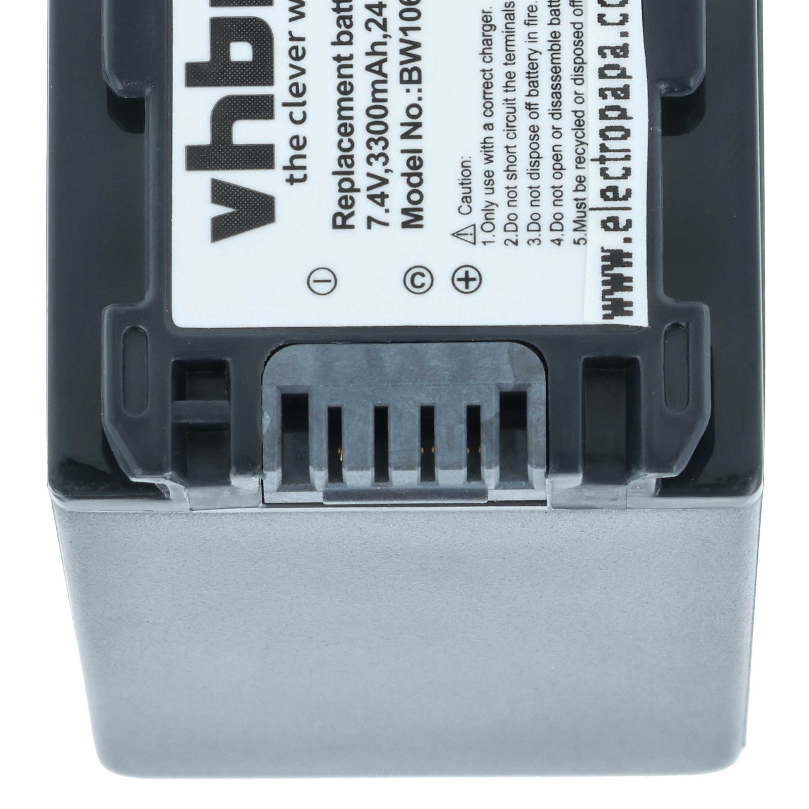Videocamera 2x Battery replaces Sony NP-FH50, NP-FH100, NP-FH70, NP-FH40 - 3300 mAh 7.4 V Li-Ion