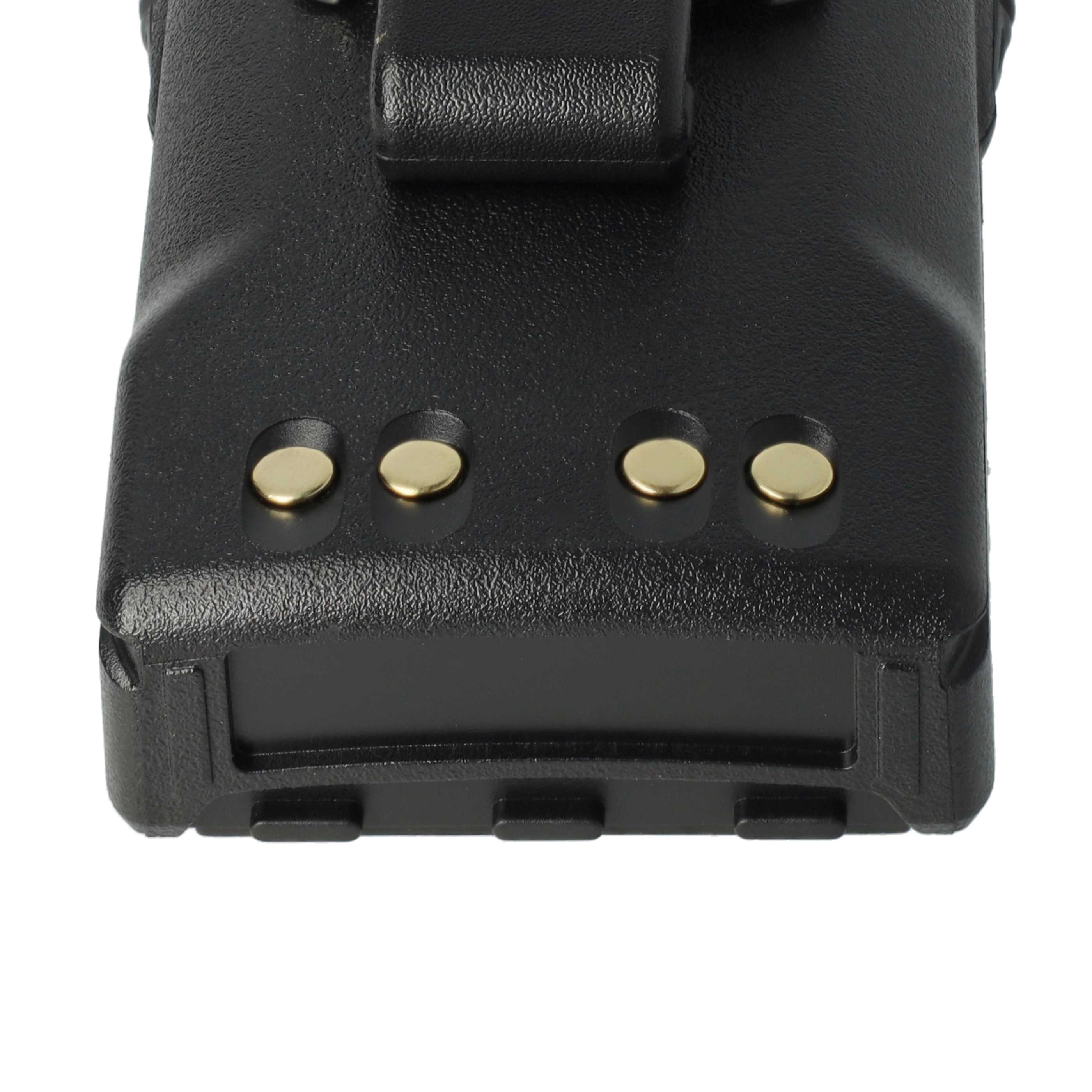 Radio 10x Battery replaces Motorola JMNN4023BR, JMNN4023, JMNN4024 - 2600 mAh 7.2 V Li-Ion + Belt Clip