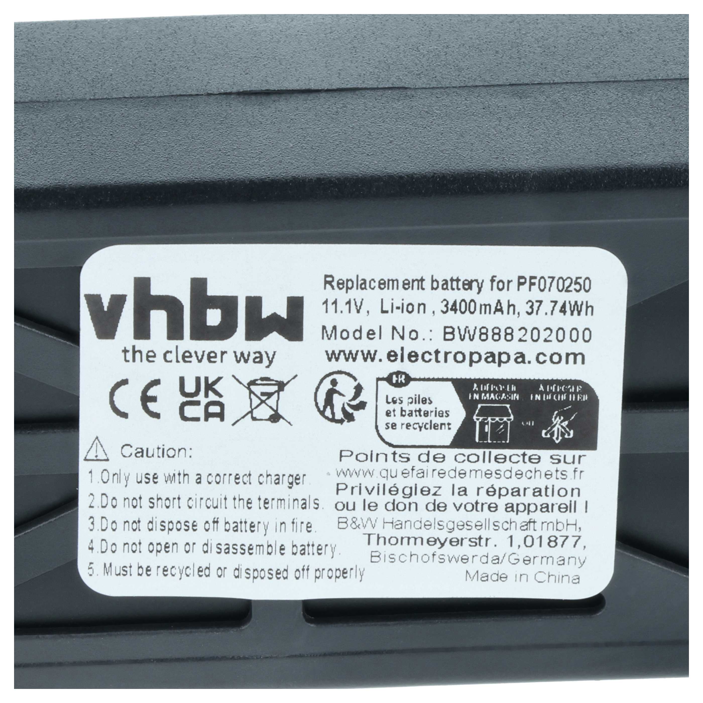 Batterie remplace Parrot PF070250 pour drone Parrot- 3400mAh 11,1V Li-polymère
