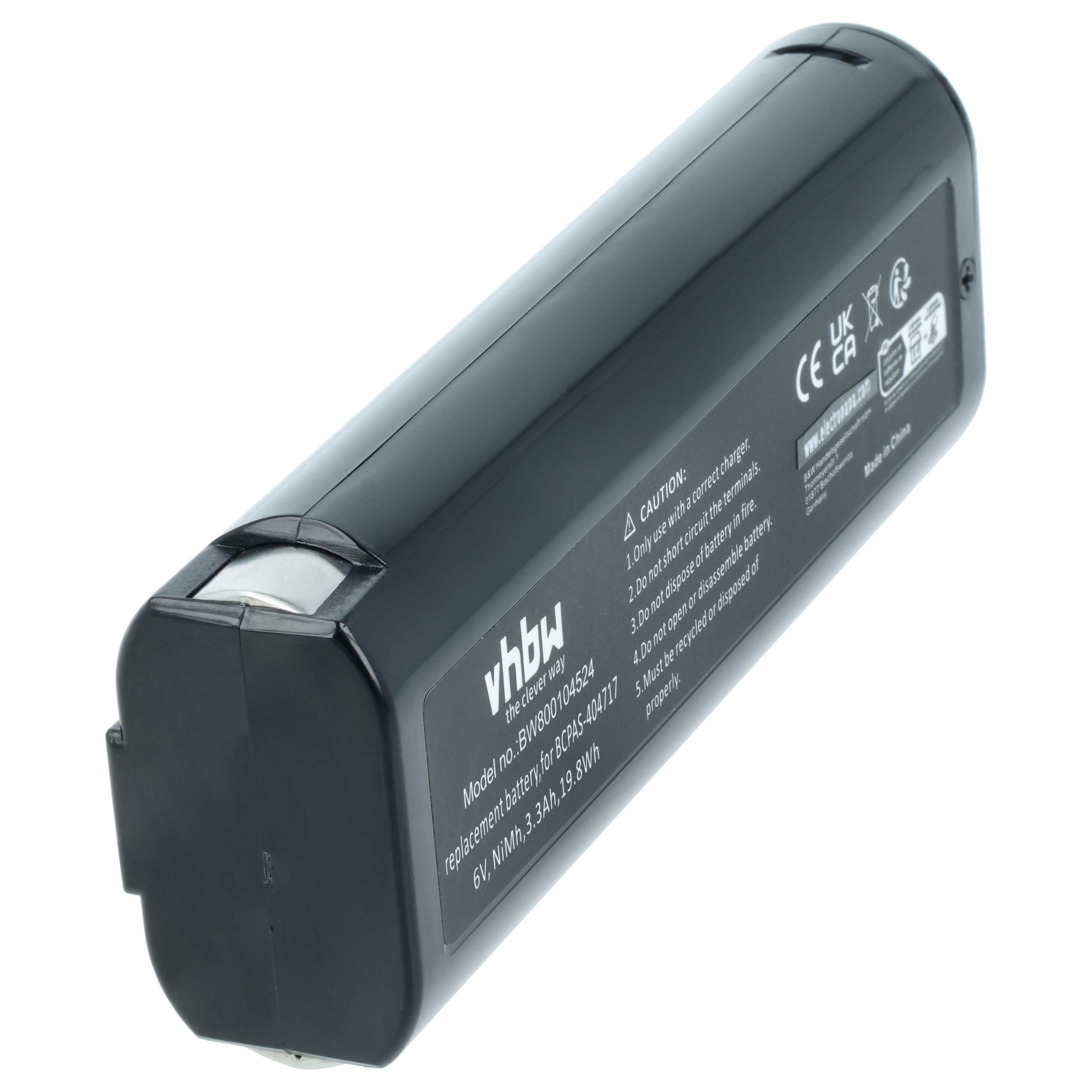 Battery replaces Paslode 900421, 900400, 900420, 404400, 404717 Electric Power Tool - 3300 mAh, 6 V, NiMH