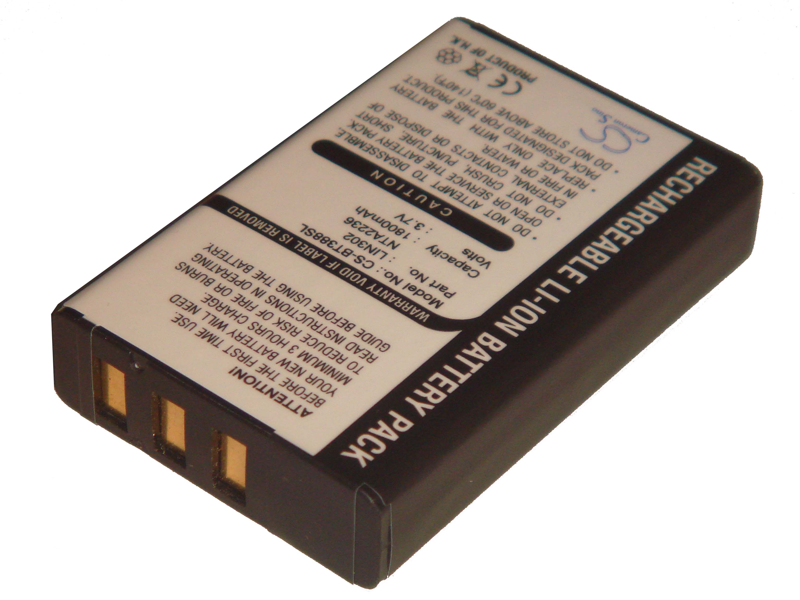 GPS Battery for GNS 5840, 5843, BT-318, BT-318x, BT-338 / Royaltec RBT-2010 BT GPS / i-Trek M3 BT GPS - 1600mA