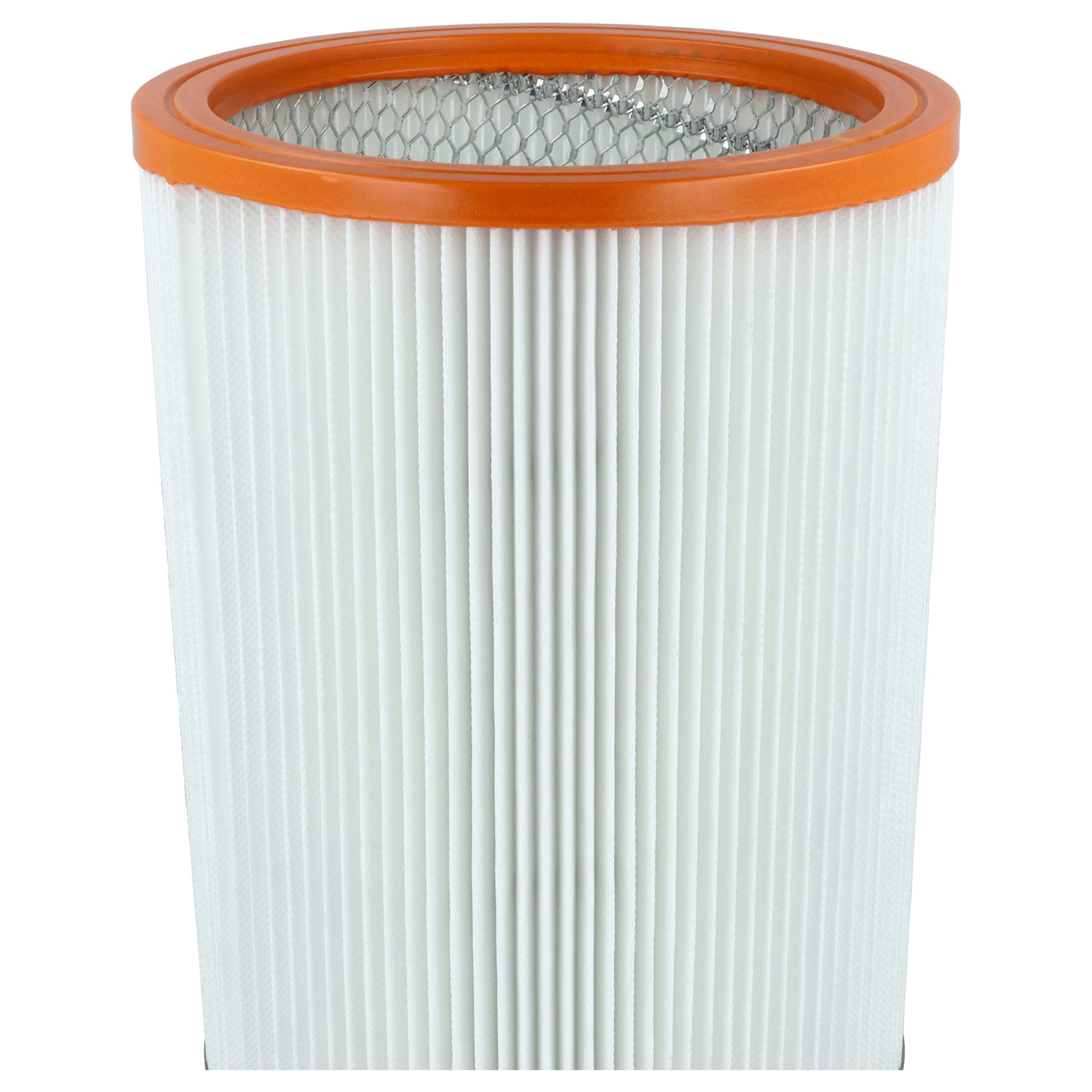 4x cartridge filter replaces Nilfisk R 637/1 for WAP Vacuum Cleaner, orange / white