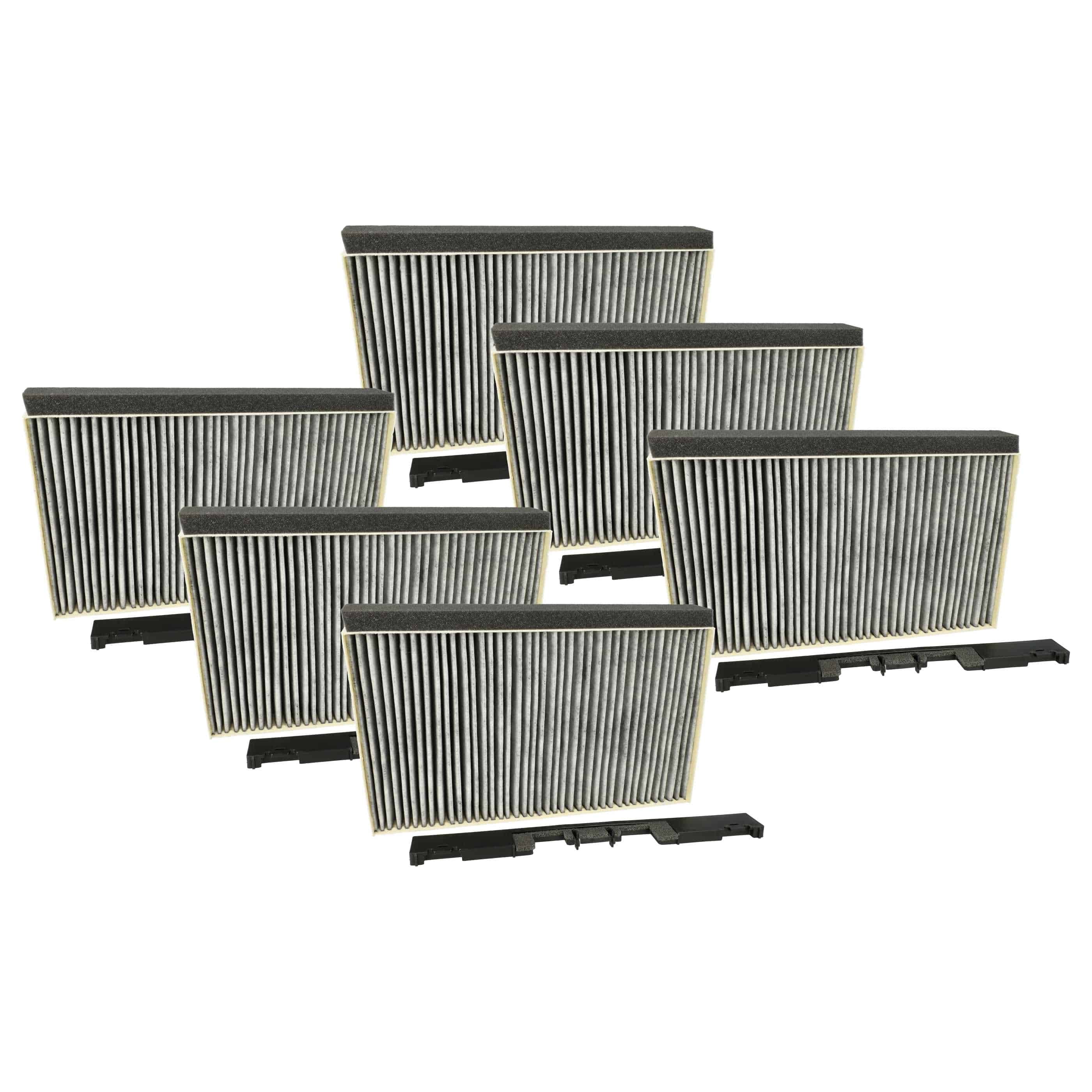 6x Filtres à charbon actif remplace Bosch 744073 pour hotte Bosch