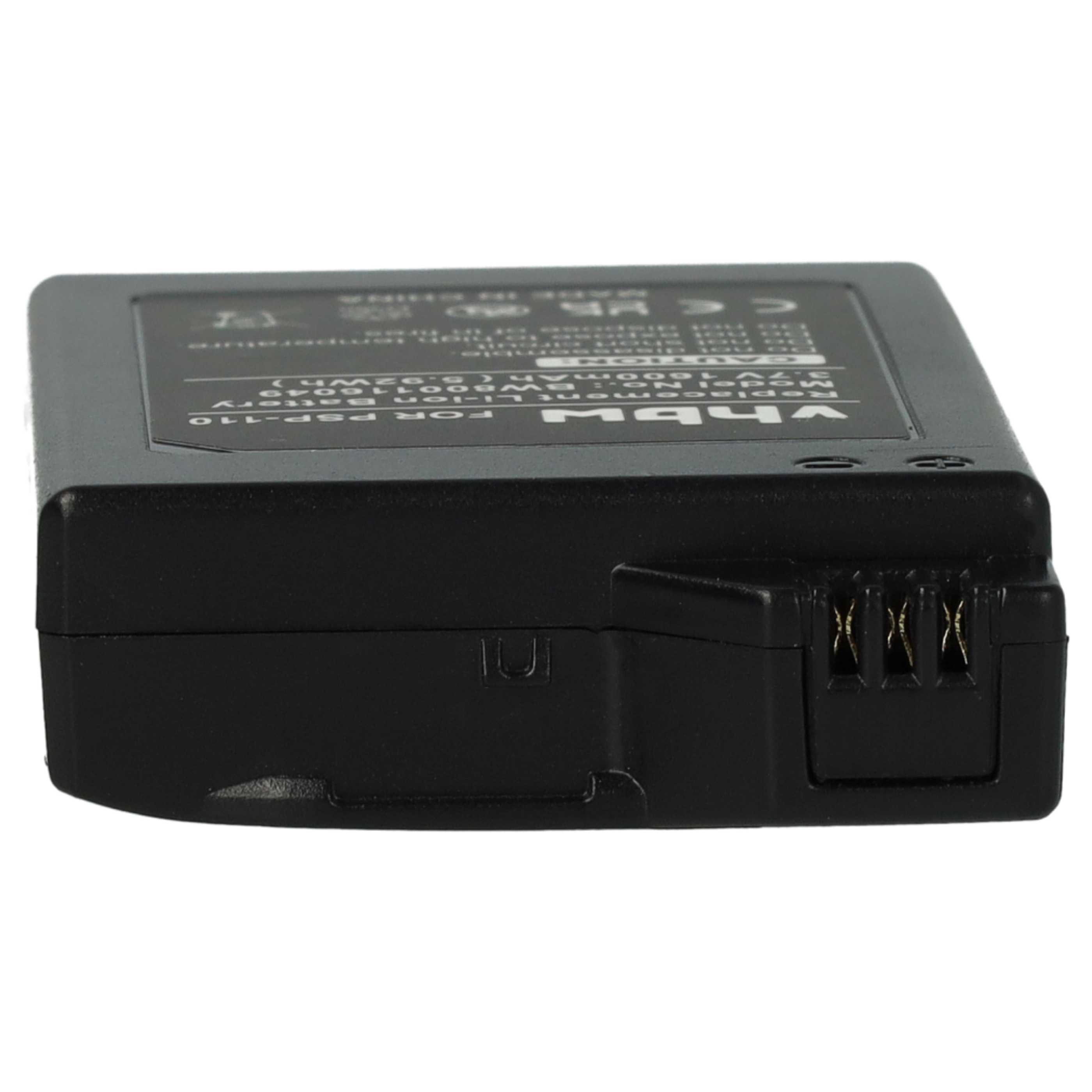 Games Console 2x Battery replaces Playstation Portable PSP-280G, PSP-110 - 1600 mAh 3.7 V Li-Ion