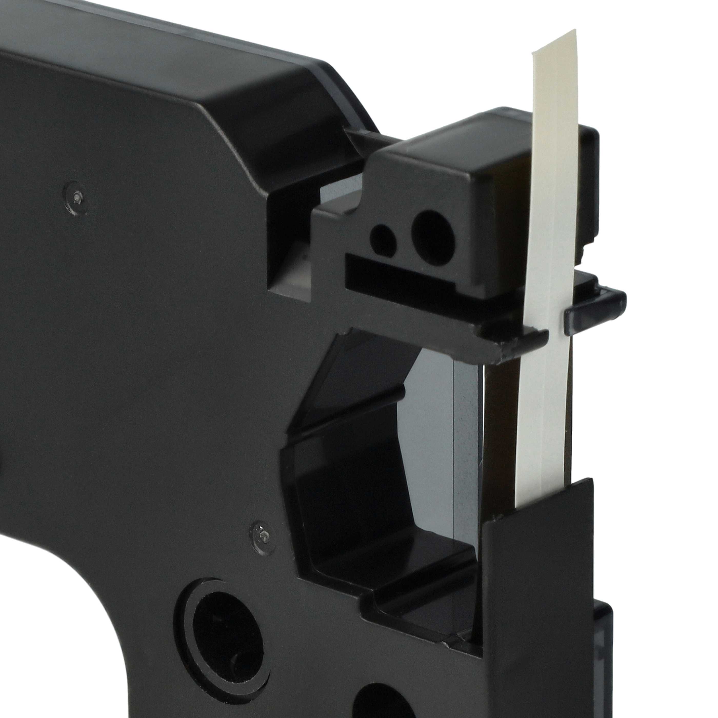 Label Tape replaces Dymo 43618, D1 - 6 mm Black to Yellow