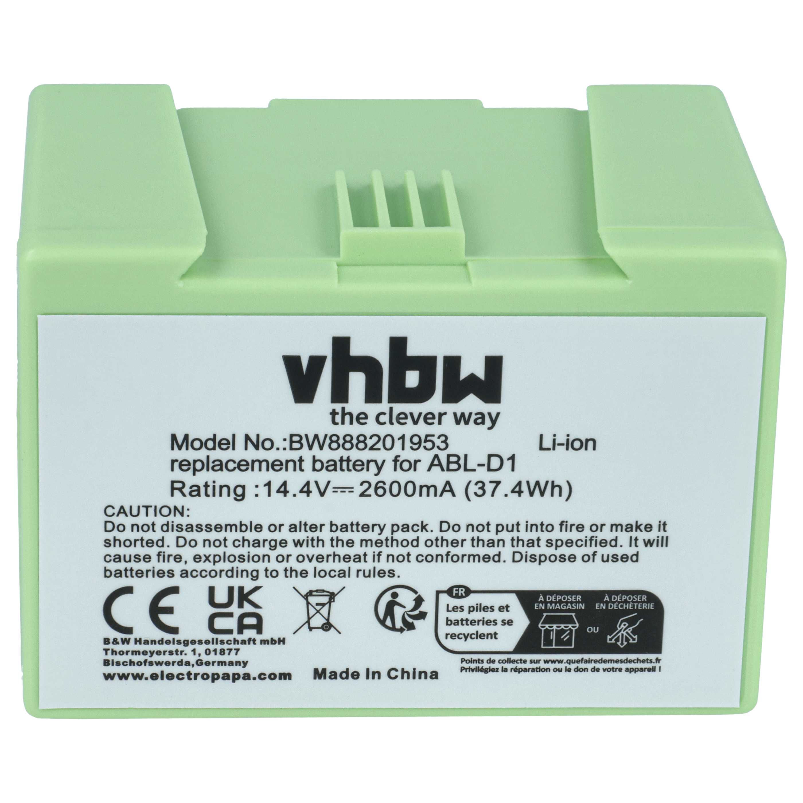 Akumulator do odkurzacza iRobot Roomba e5, e6, i3, i5, i7, i8, J7 - 2600mAh 14,4V Li-Ion
