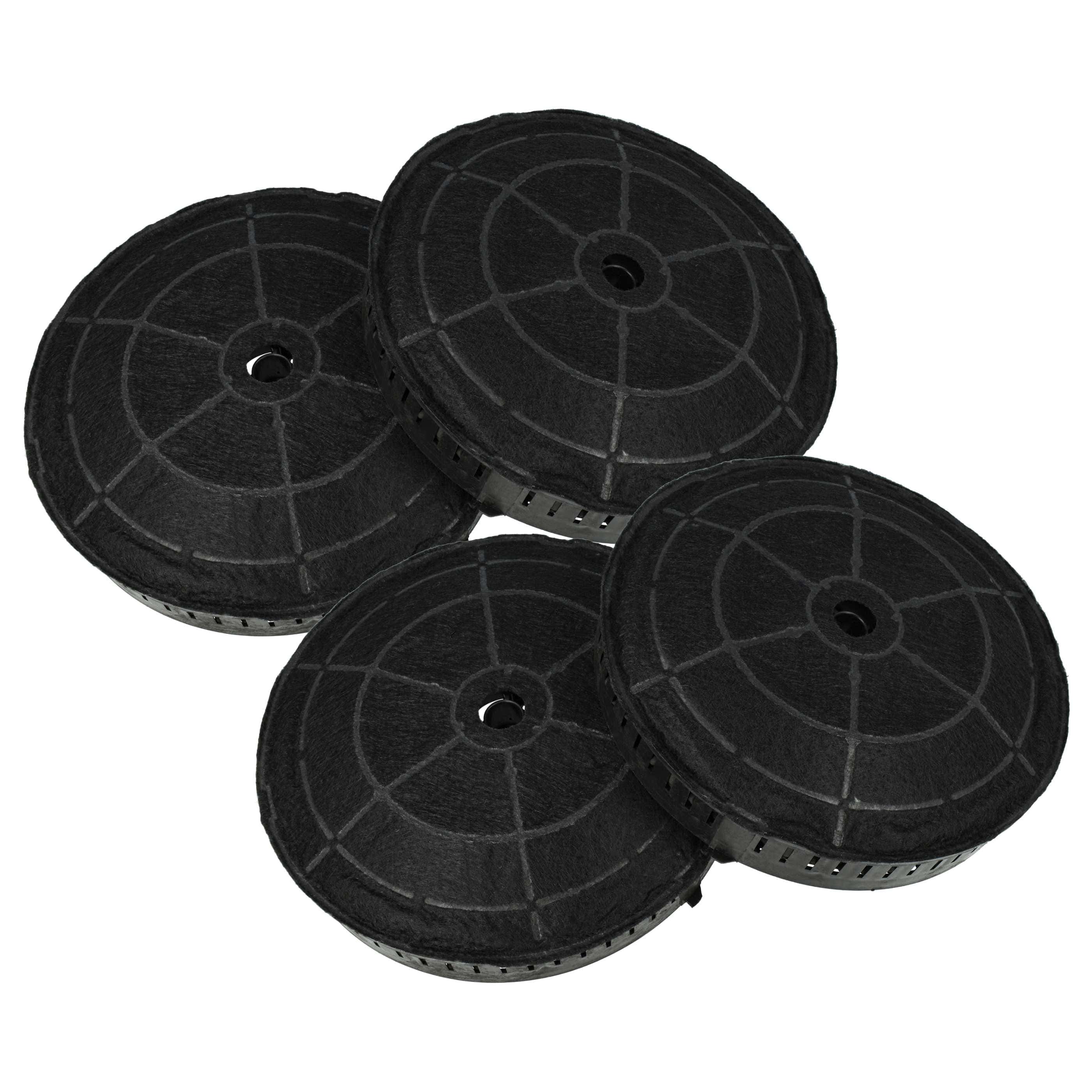 4x Filtres à charbon actif remplace AEG 405517113/8, 4055171138, 405521750, 405517113 pour hotte Zanussi