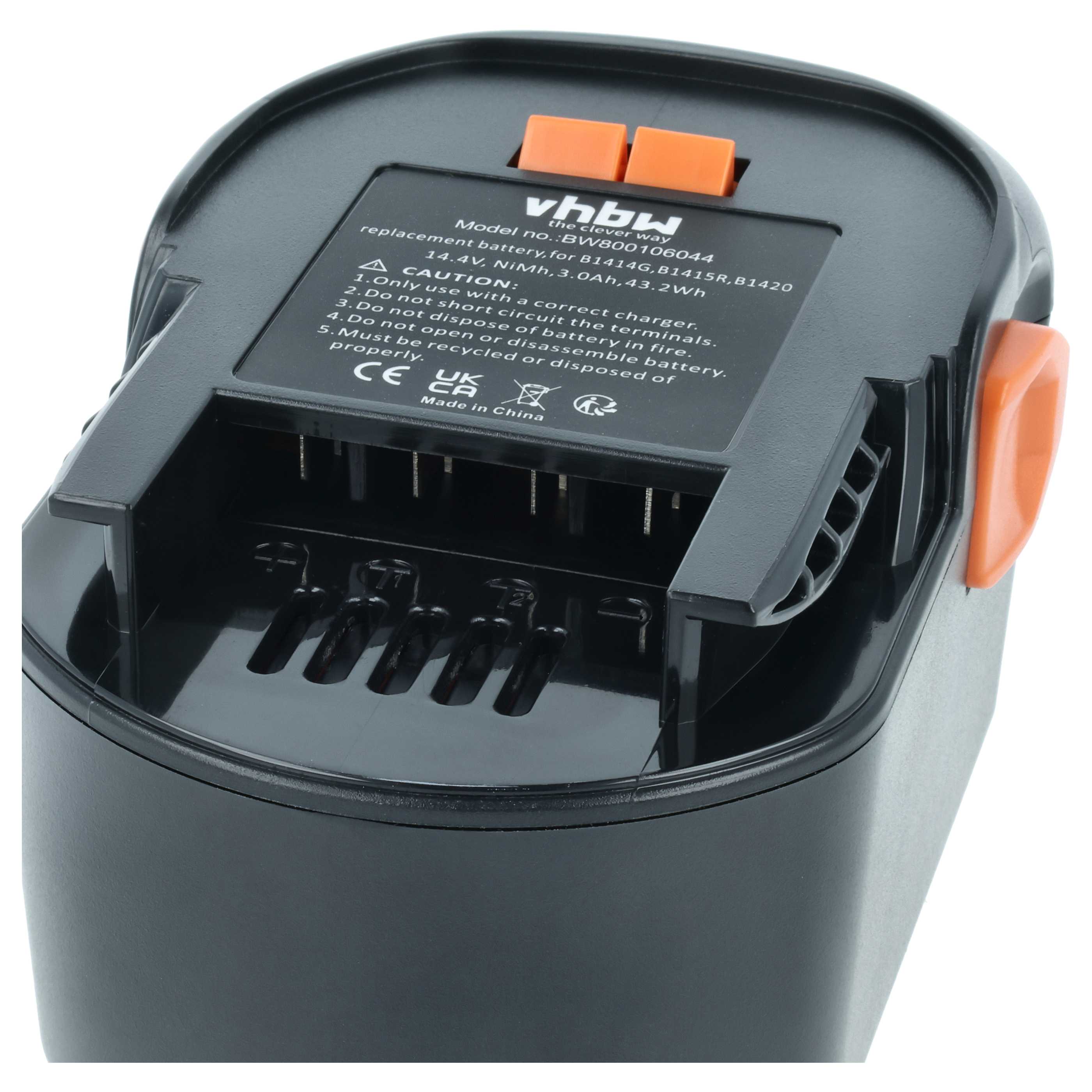Akumulator do elektronarzędzi zamiennik AEG 4935413106, 4935416790, B1420, B1414G, B1415R - 3 Ah 14,4 V NiMH