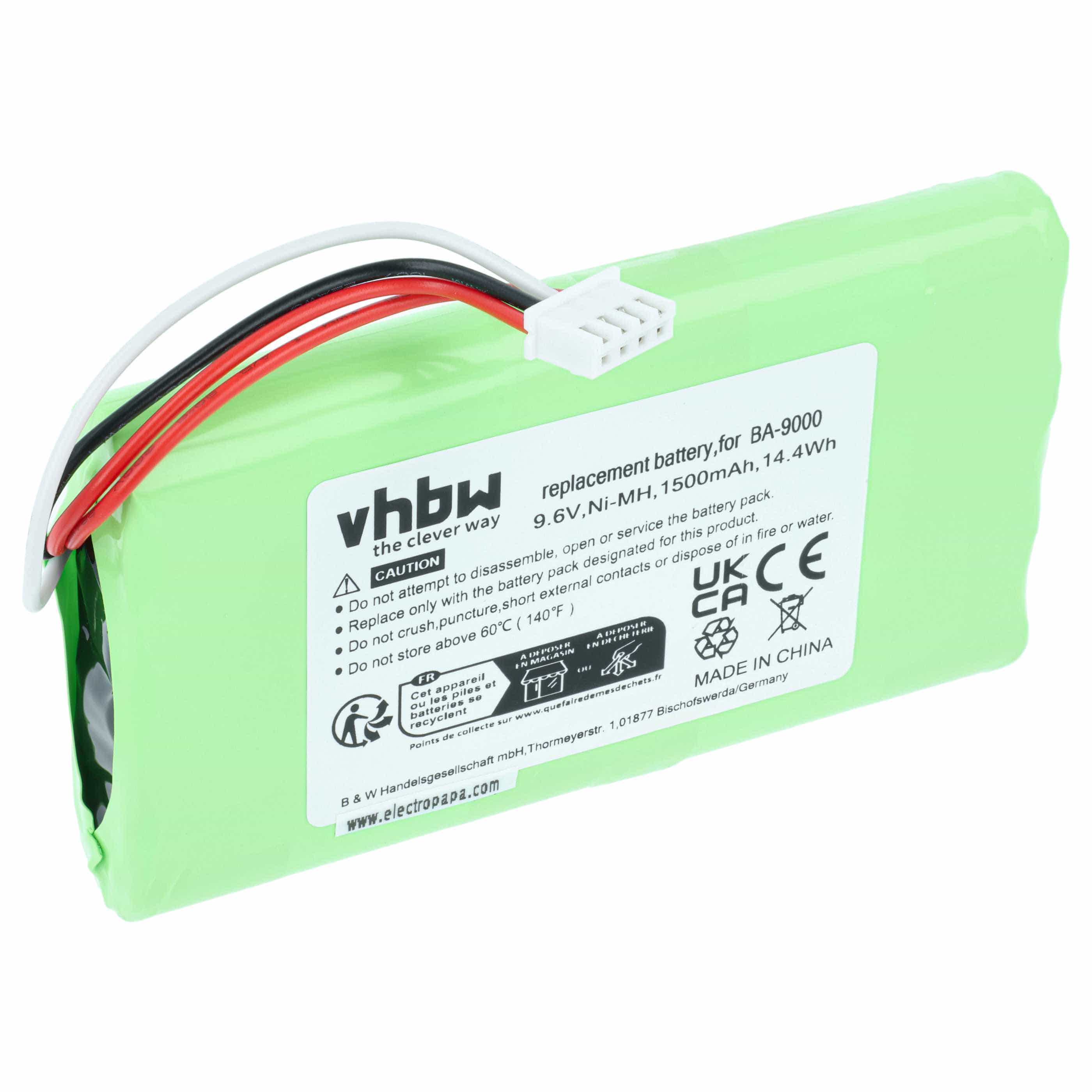 Printer Battery replaces Brother BA9000, BA-9000 - 1500 mAh 9.6 V NiMH