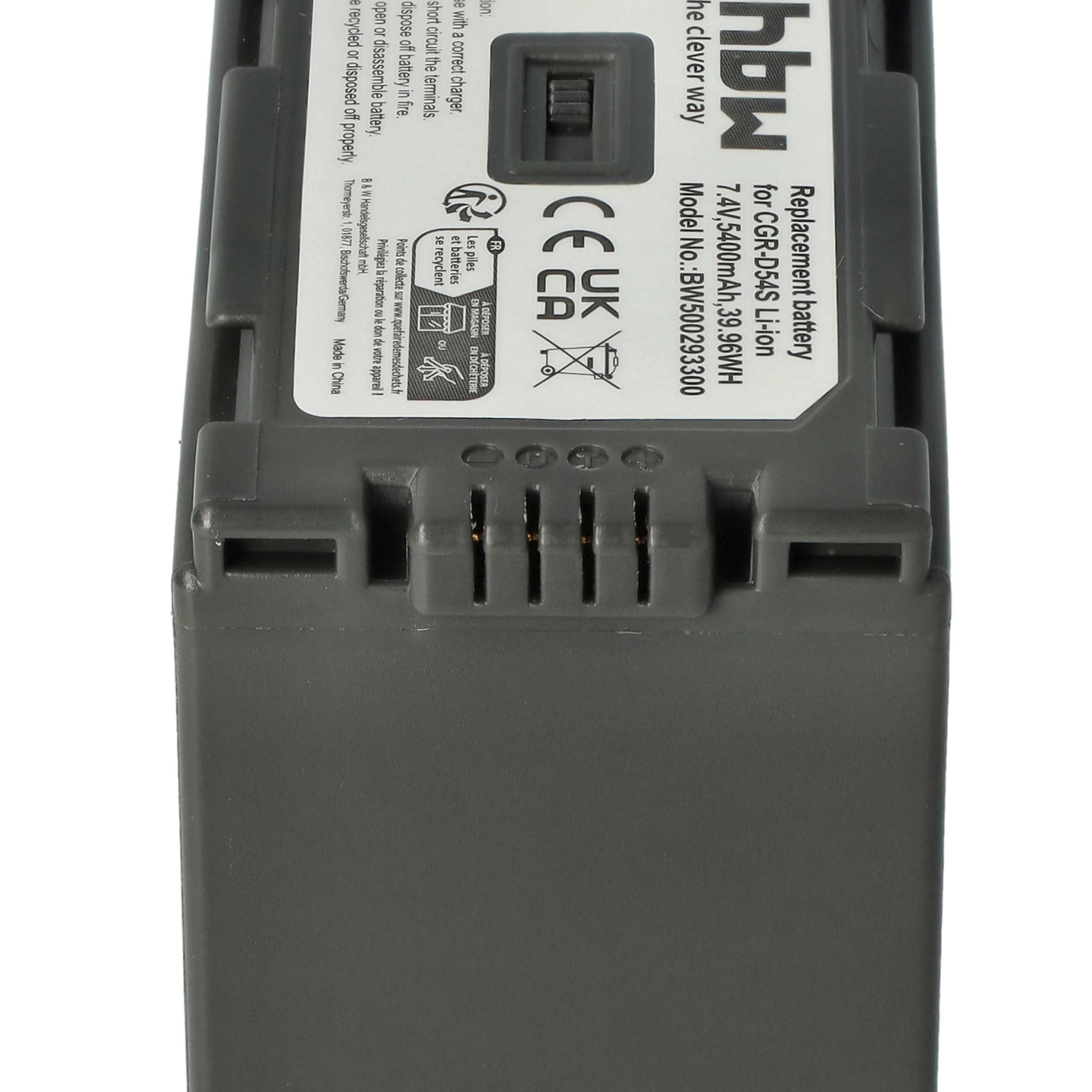 3x Battery replaces Hitachi DZ-BP28, DZ-BP16 - 5400mAh, 7.4V, Li-Ion