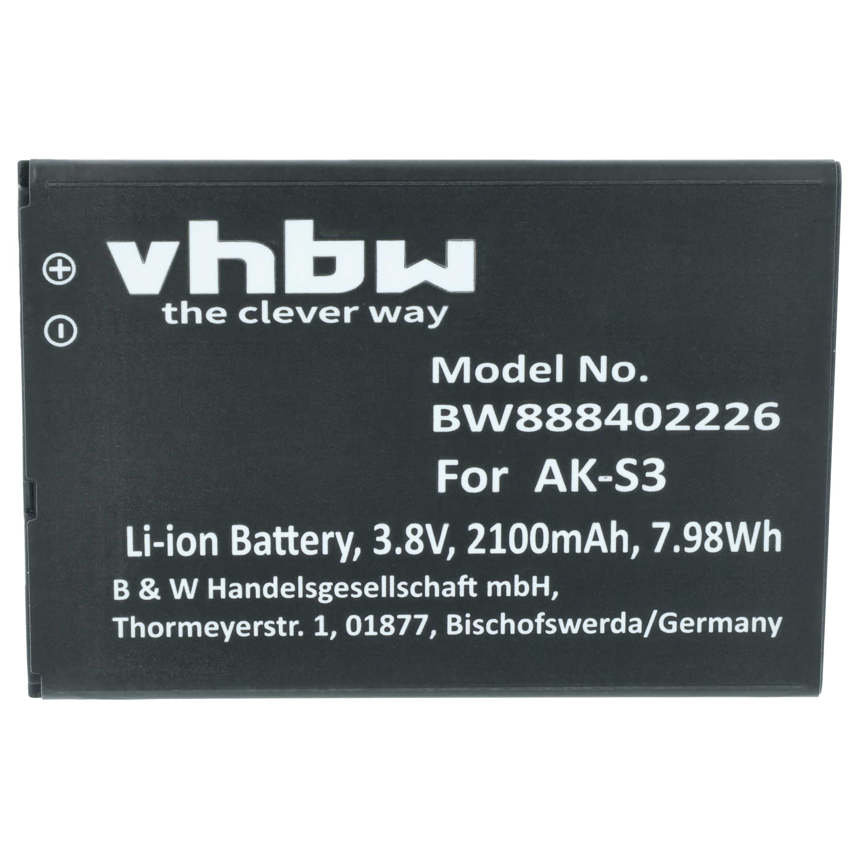 Akumulator do telefonu dla seniora zamiennik Emporia AK-S3 - 2100 mAh 3,8 V LiPo